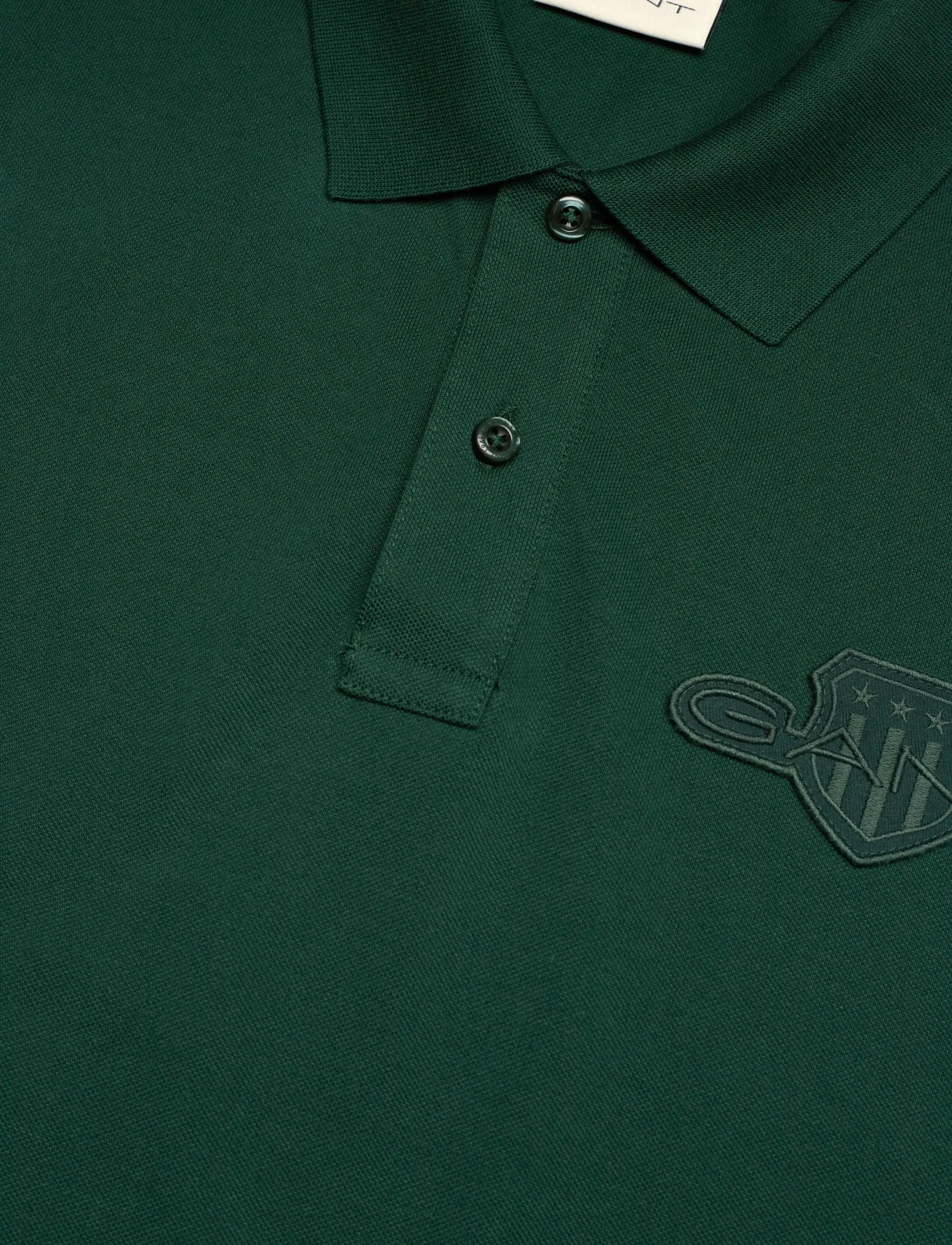 Gant - REG TONAL SHIELD SS POLO - short-sleeved polos - tartan green - 2