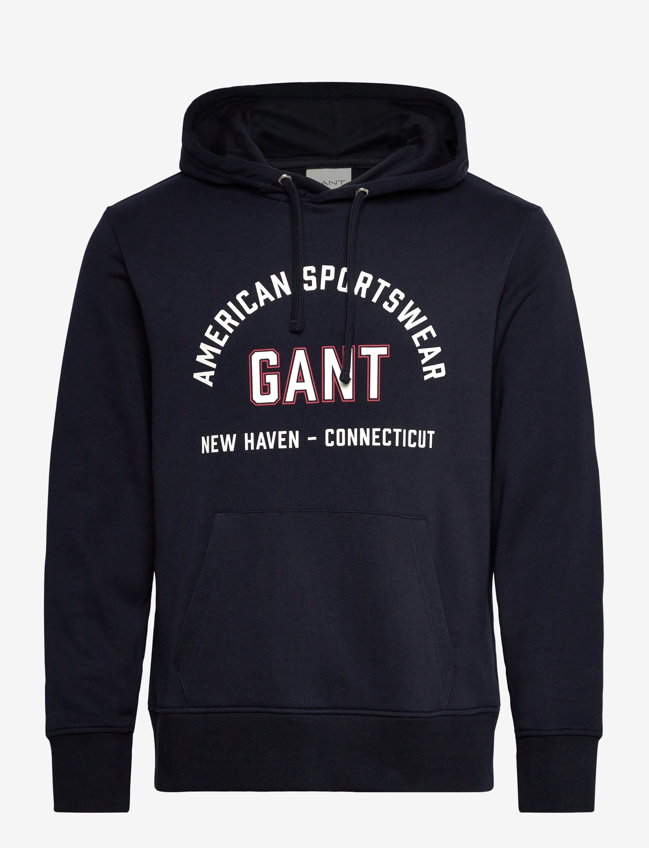 Gant - PRINTED GRAPHIC HOODIE - hættetrøjer - evening blue - 0