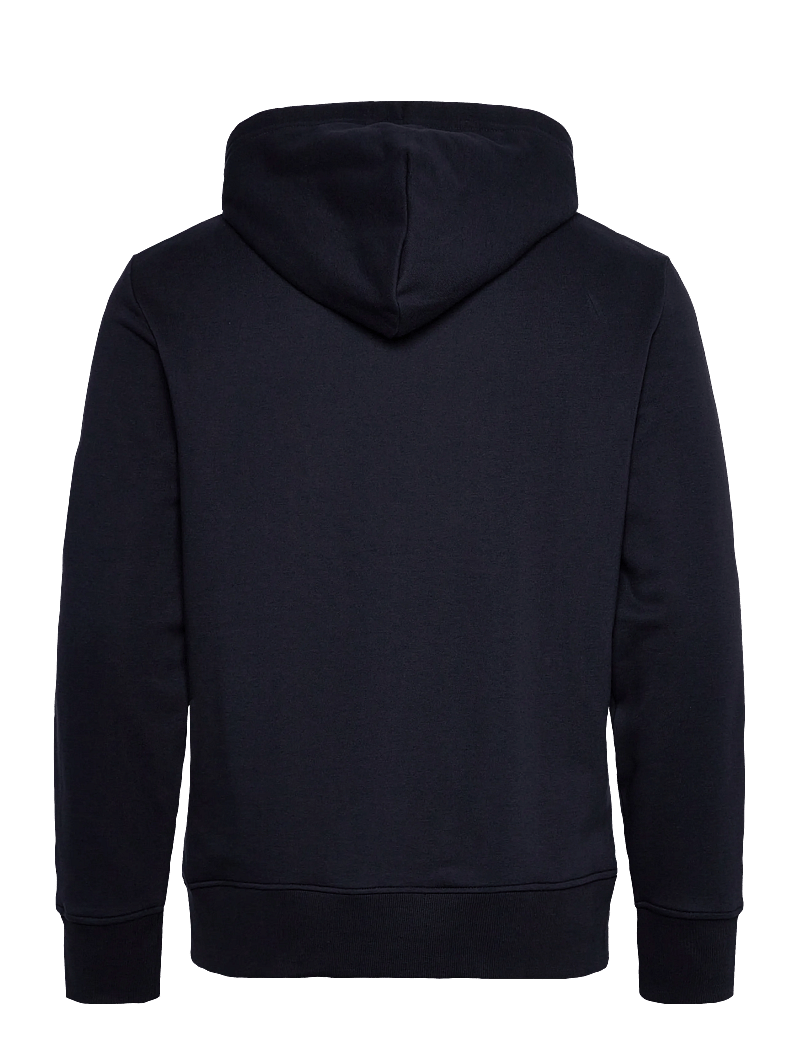 GANT - PRINTED GRAPHIC HOODIE - kapuzenpullover - evening blue - 1