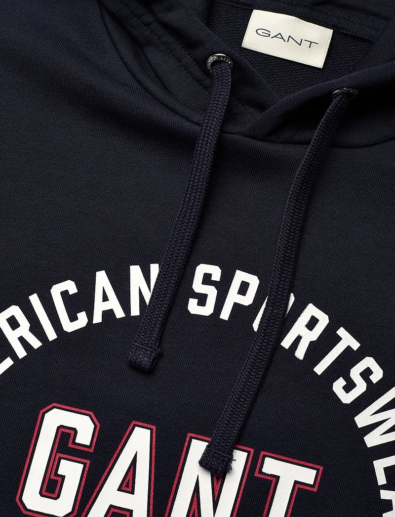 GANT - PRINTED GRAPHIC HOODIE - kapuzenpullover - evening blue - 2