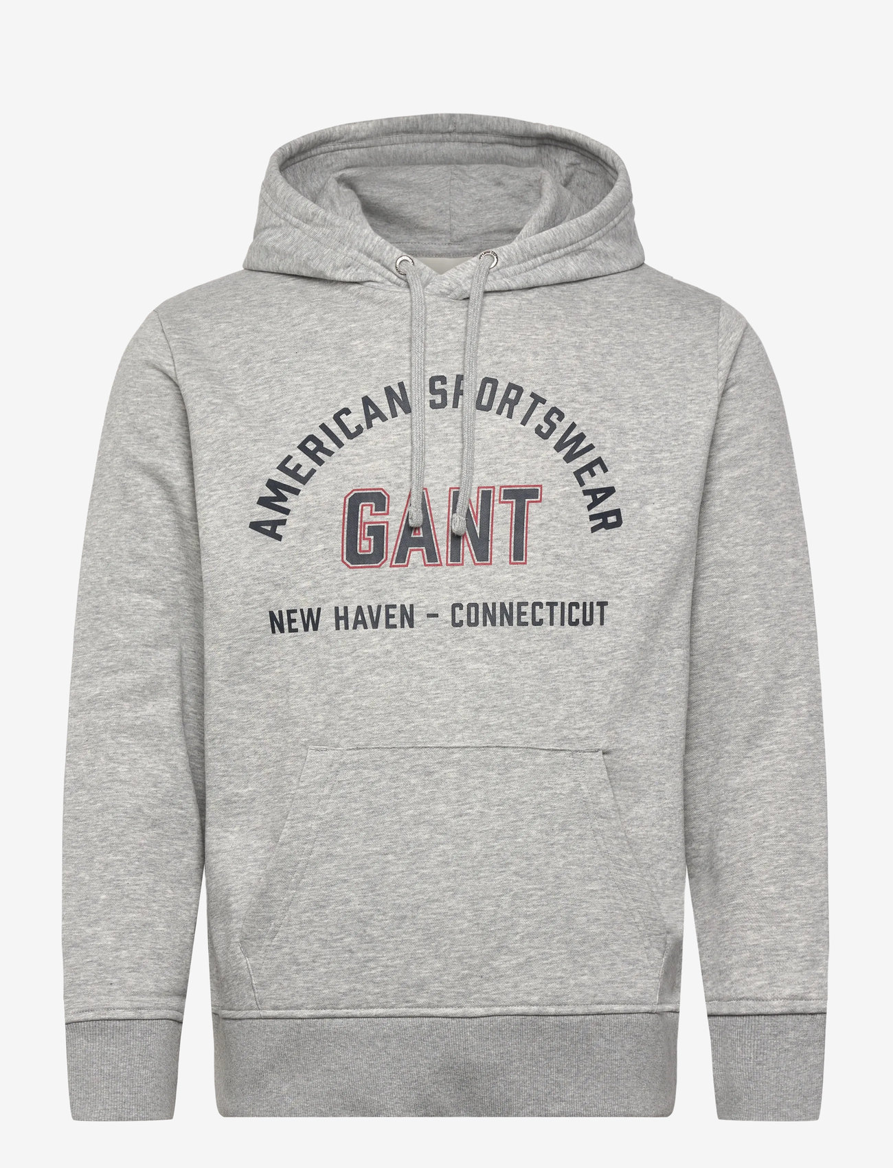 GANT - PRINTED GRAPHIC HOODIE - džemperi ar kapuci - grey melange - 0