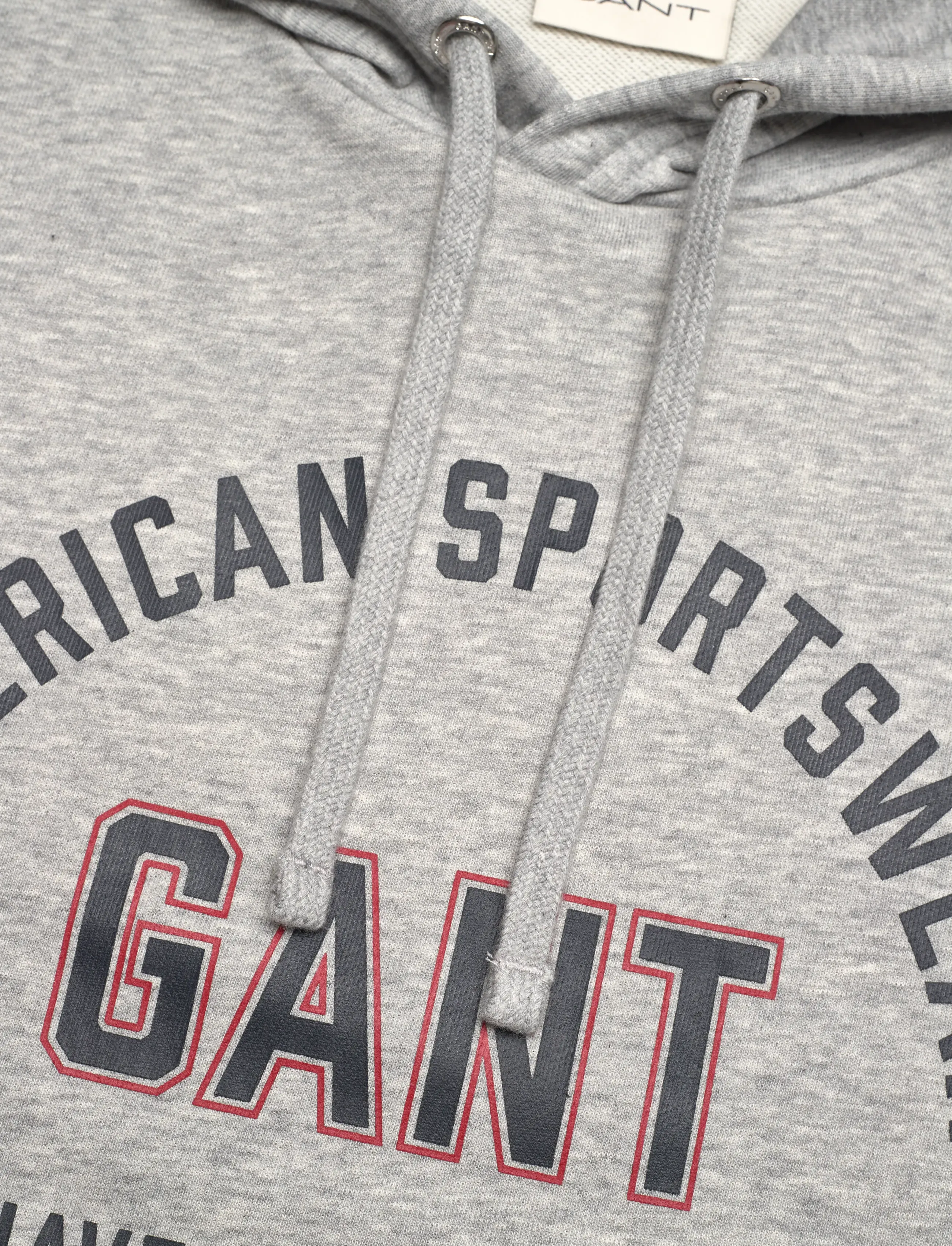 Gant - PRINTED GRAPHIC HOODIE - hættetrøjer - grey melange - 2