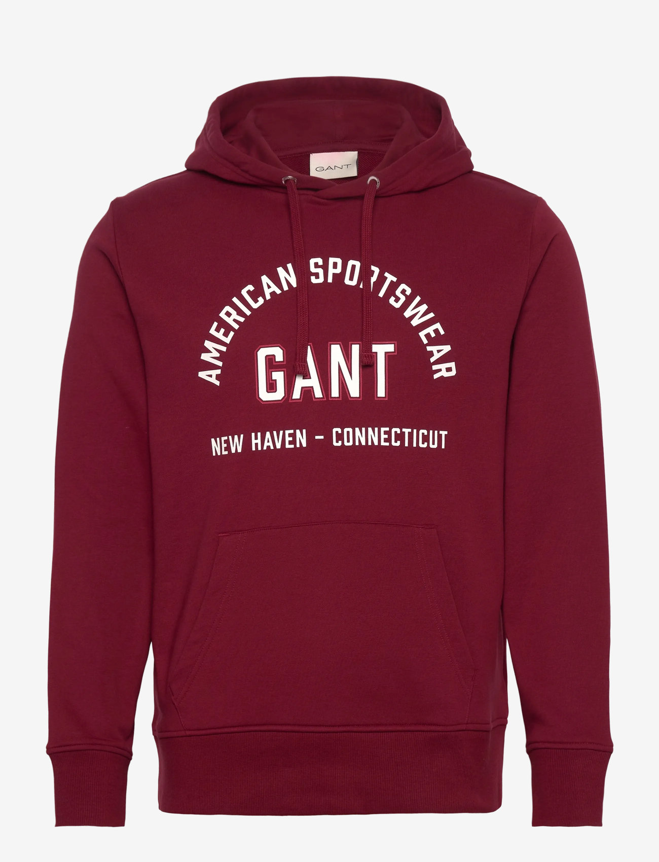 GANT - PRINTED GRAPHIC HOODIE - hoodies - plumped red - 0