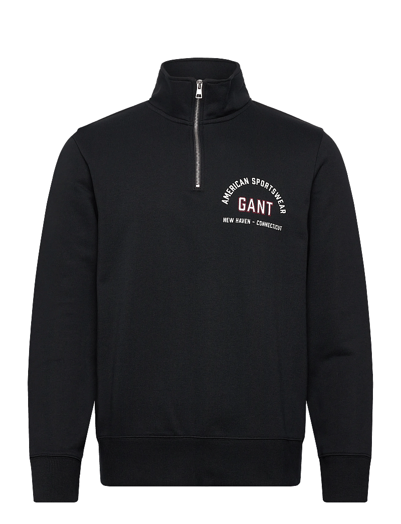 GANT - PRINTED GRAPHIC HALF ZIP - nach anlass kaufen - black - 0