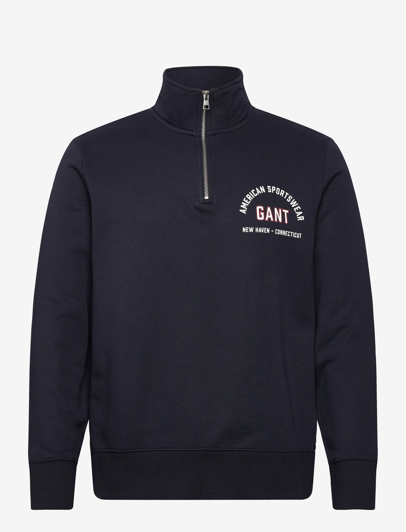 GANT - PRINTED GRAPHIC HALF ZIP - osta olukorra järgi - evening blue - 0