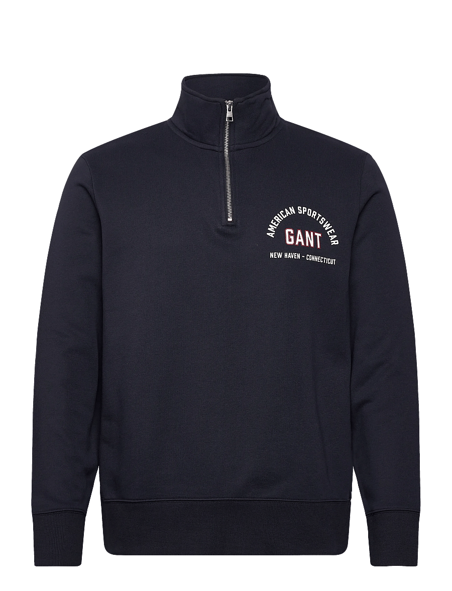 Gant - PRINTED GRAPHIC HALF ZIP - nach anlass kaufen - evening blue - 0