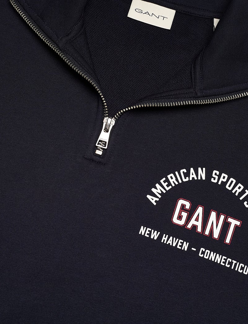 GANT - PRINTED GRAPHIC HALF ZIP - nach anlass kaufen - evening blue - 2
