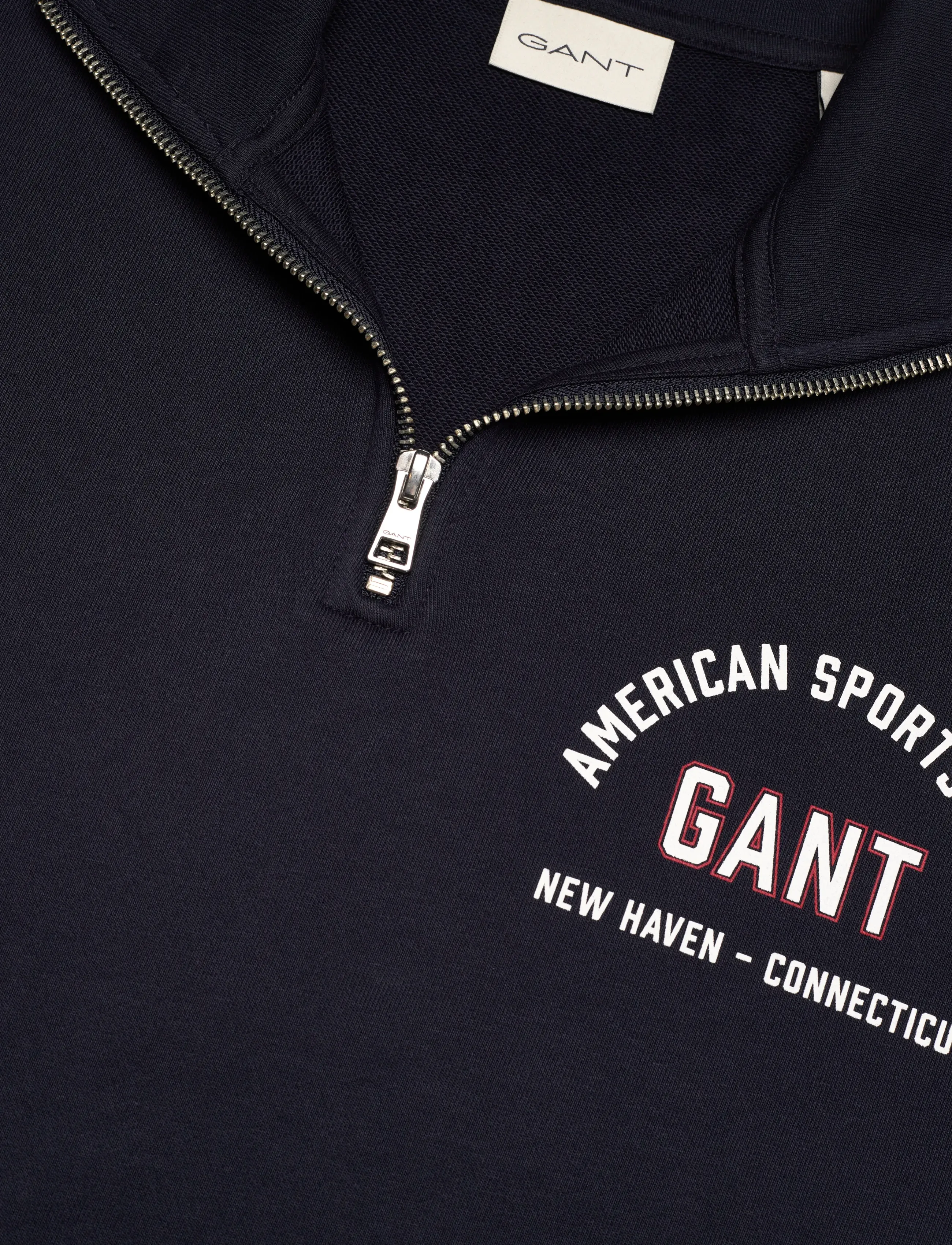 Gant - PRINTED GRAPHIC HALF ZIP - sweatshirts - evening blue - 2