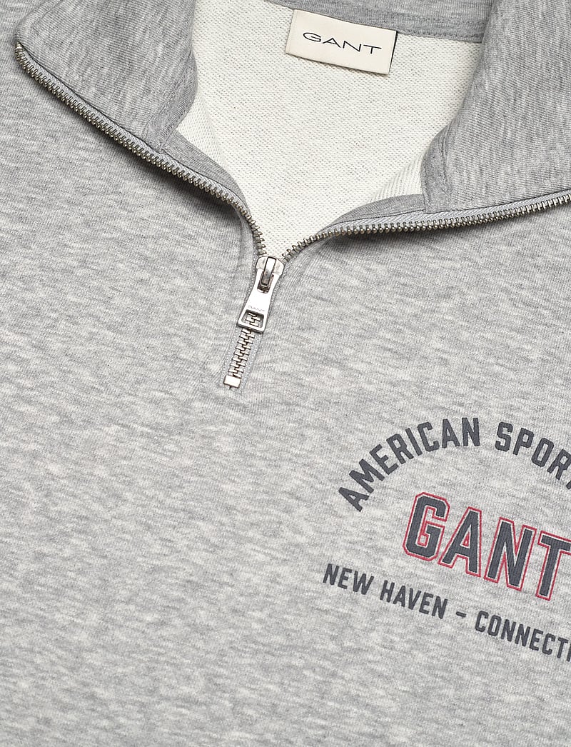 GANT - PRINTED GRAPHIC HALF ZIP - shop efter anledning - grey melange - 2