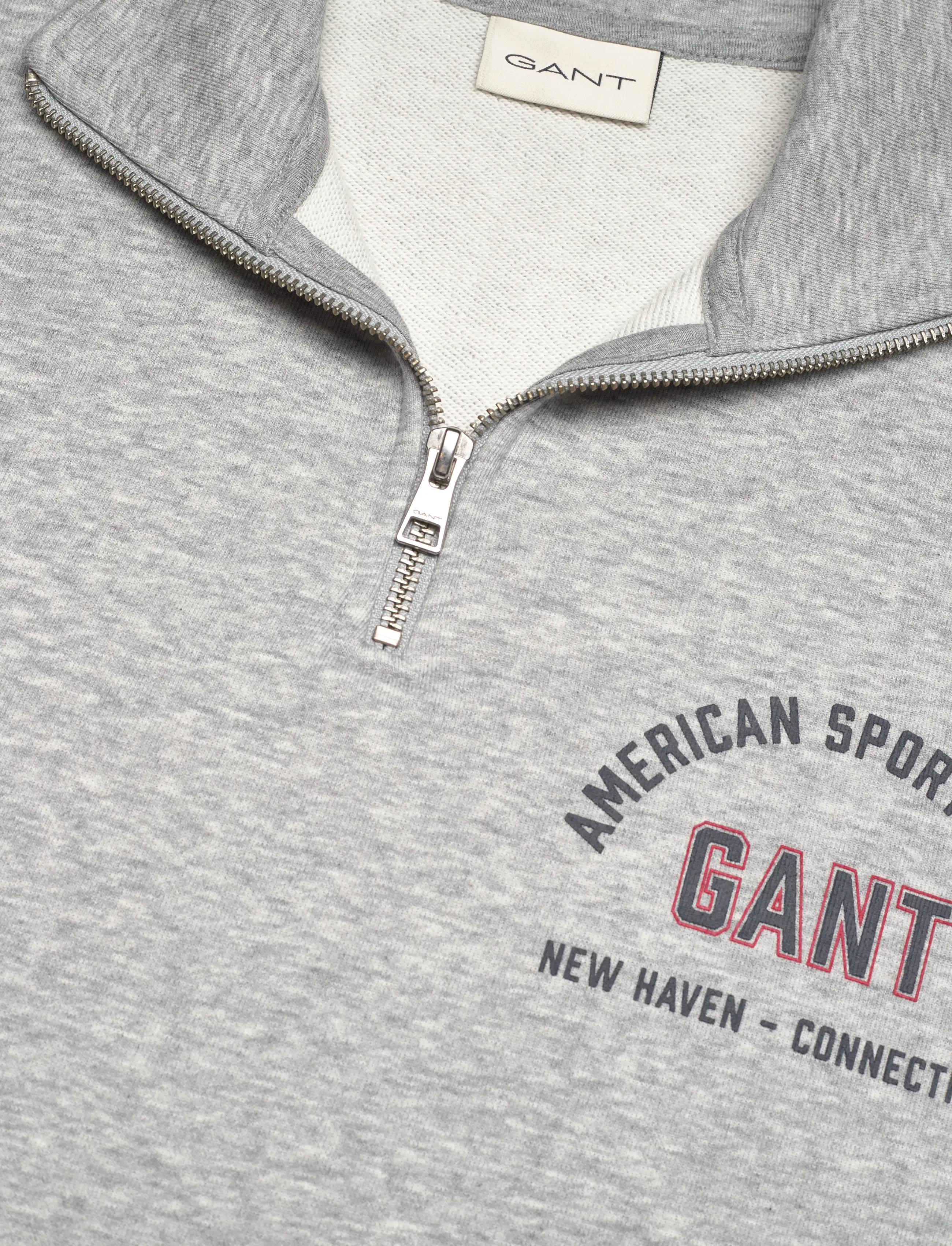 Gant - PRINTED GRAPHIC HALF ZIP - shop by occasion - grey melange - 2