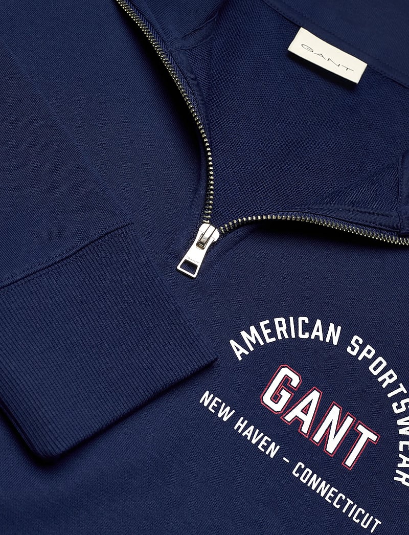 GANT - PRINTED GRAPHIC HALF ZIP - collegepaidat - persian blue - 2