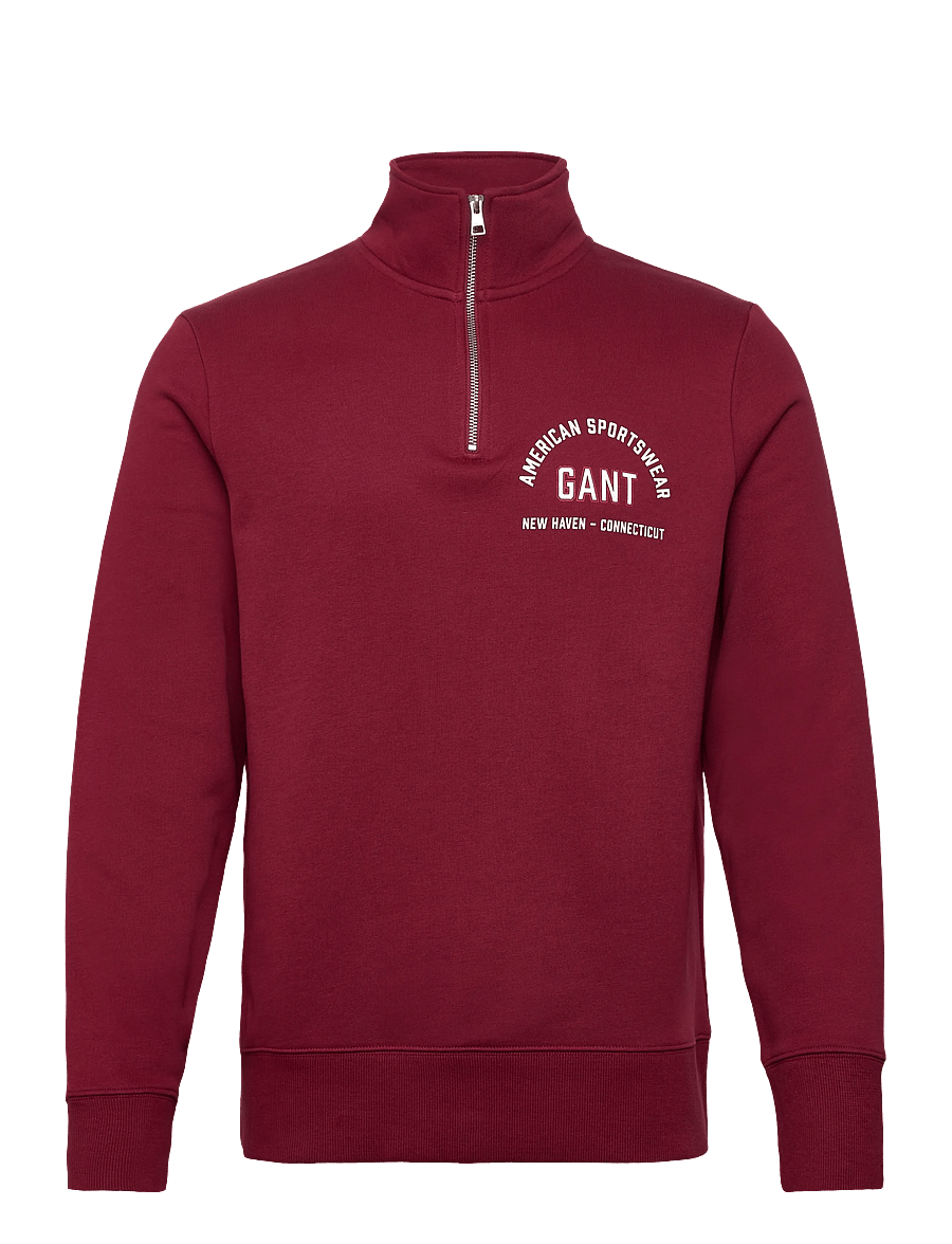 Gant - PRINTED GRAPHIC HALF ZIP - shop efter anledning - plumped red - 0