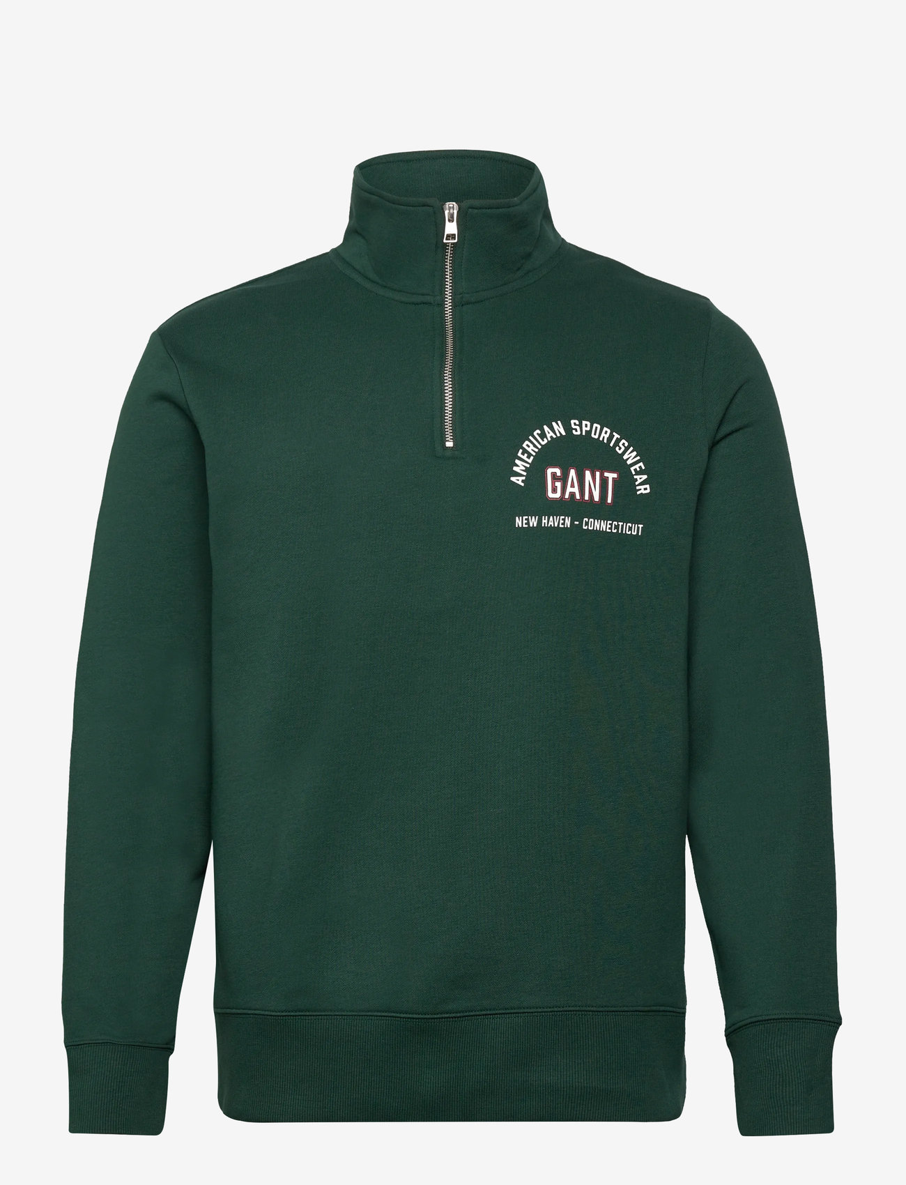 Gant - PRINTED GRAPHIC HALF ZIP - nach anlass kaufen - tartan green - 0