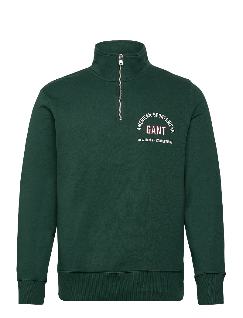 Gant - PRINTED GRAPHIC HALF ZIP - nach anlass kaufen - tartan green - 0