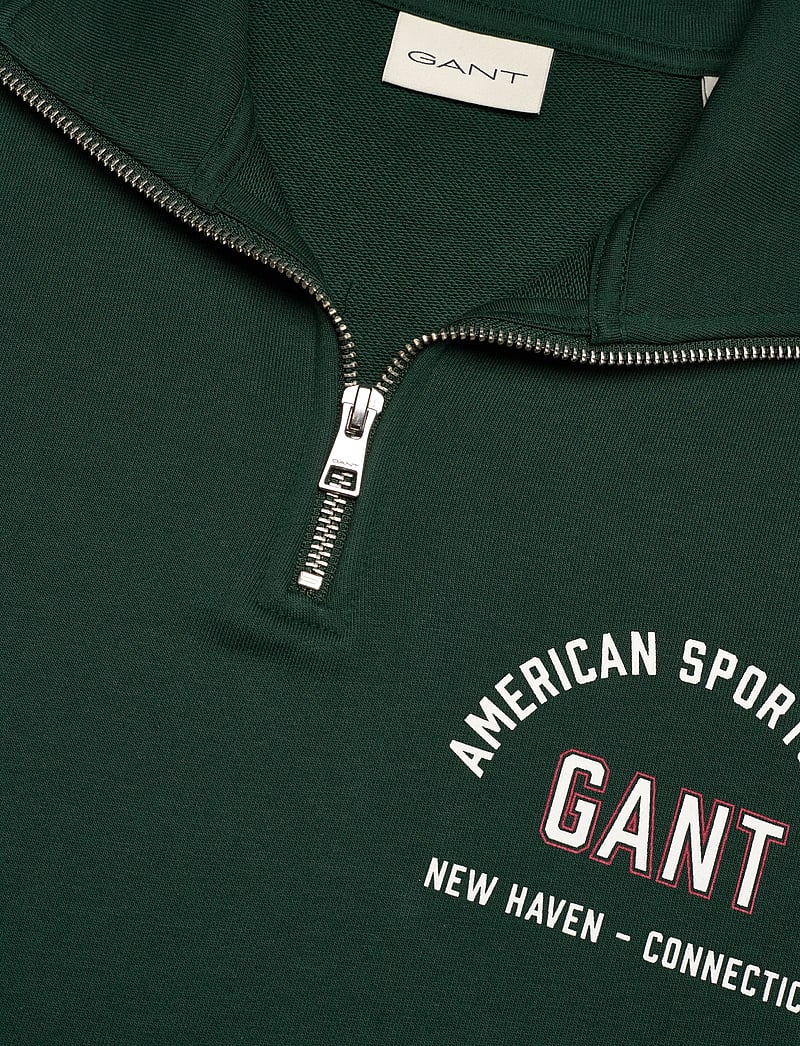 Gant - PRINTED GRAPHIC HALF ZIP - nach anlass kaufen - tartan green - 2