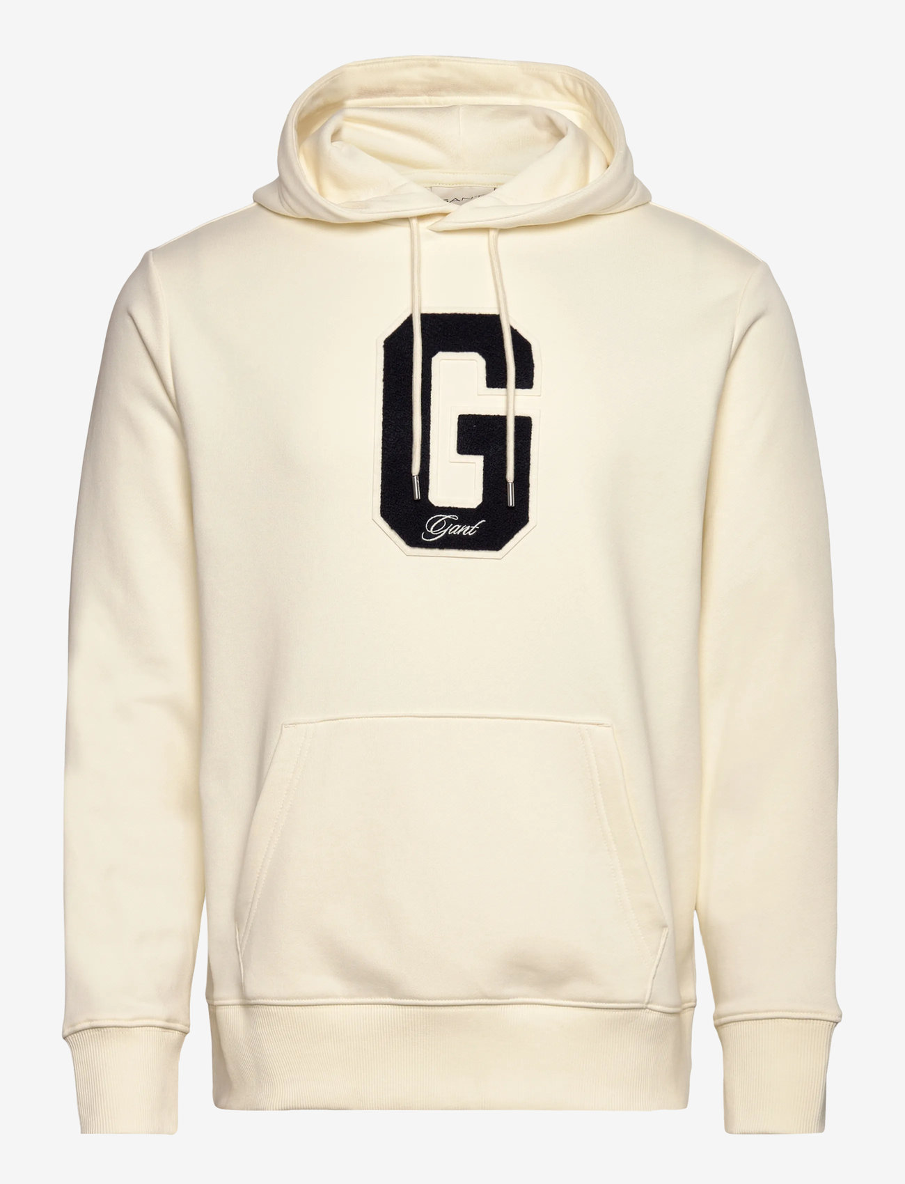 GANT - G BADGE HOODIE - hættetrøjer - cream - 0