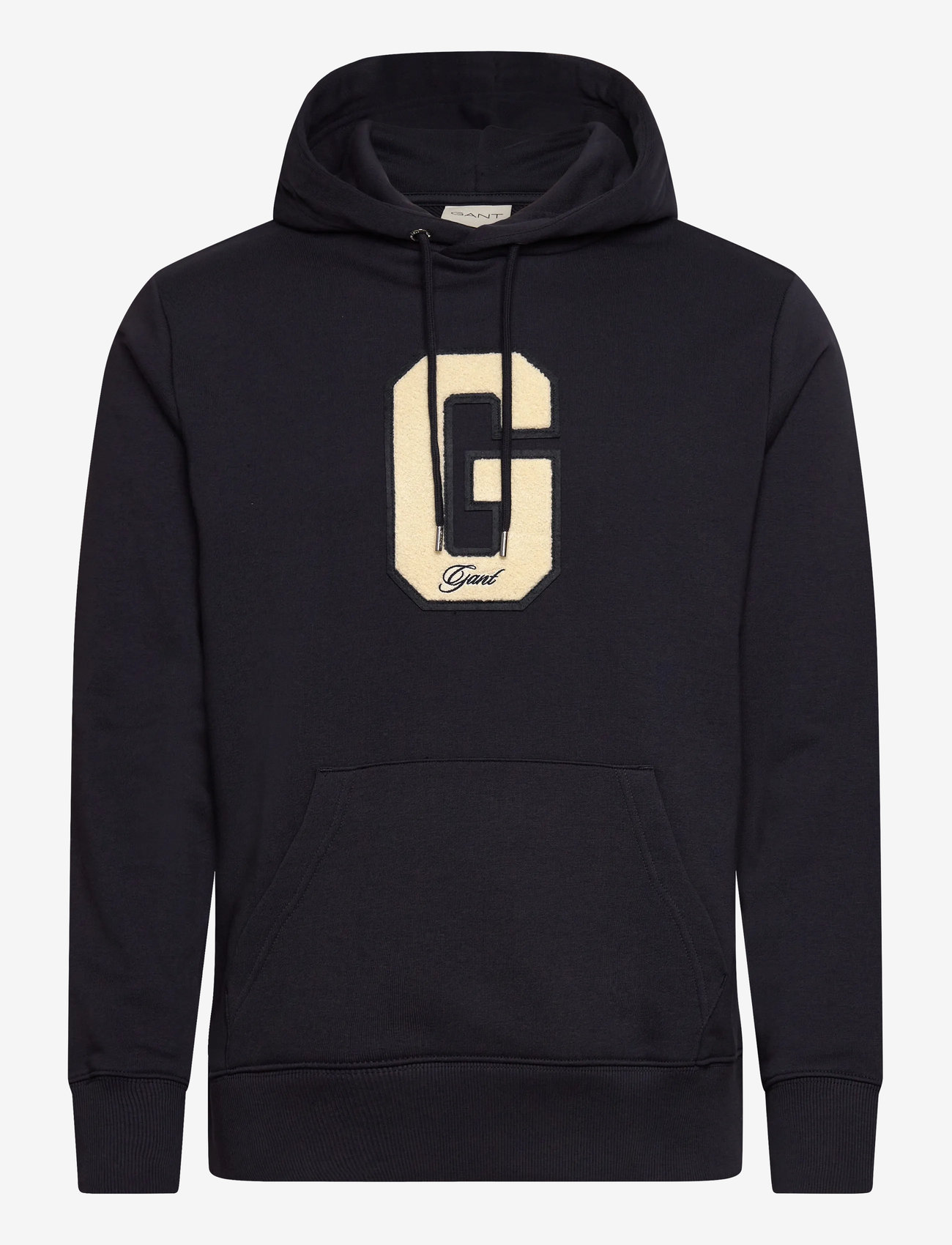 GANT - G BADGE HOODIE - hættetrøjer - evening blue - 0