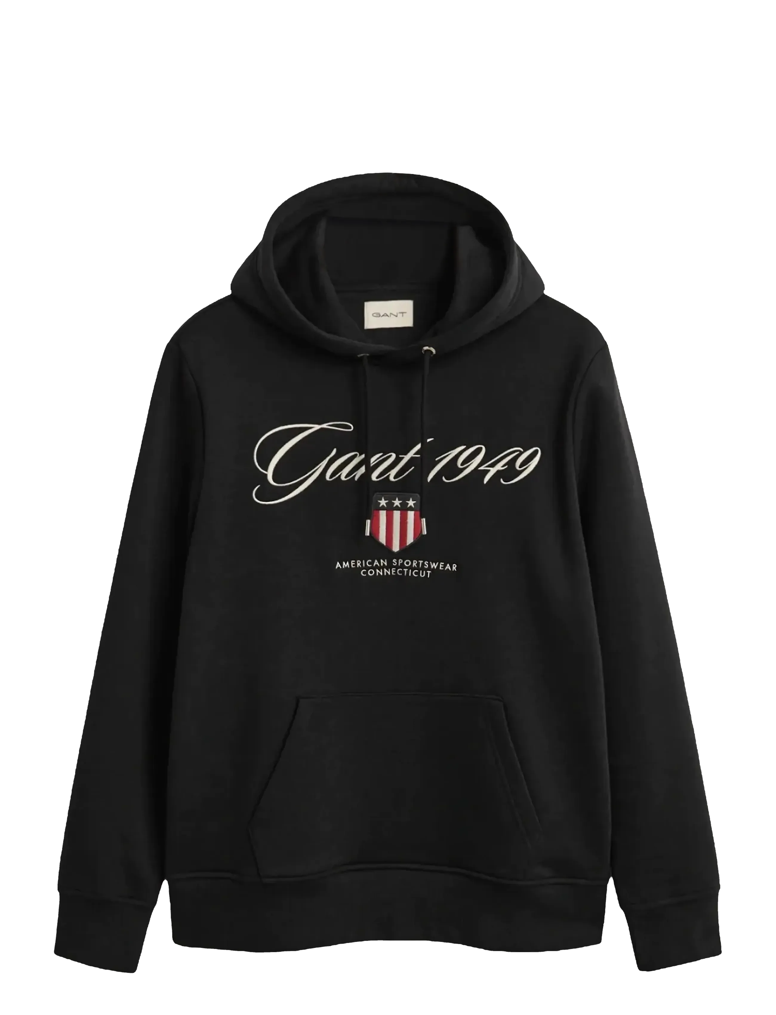 GANT GRAPHIC HOODIE - GANT - BLACK / black