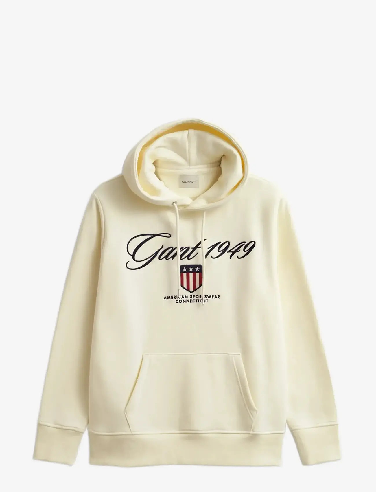 GANT - GRAPHIC HOODIE - hættetrøjer - cream - 1