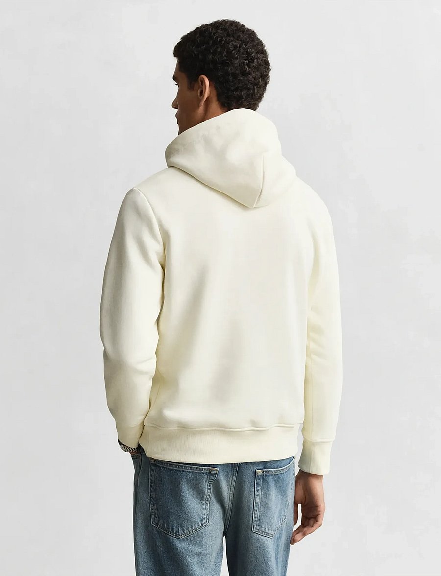 Gant - GRAPHIC HOODIE - hupparit - cream - 2