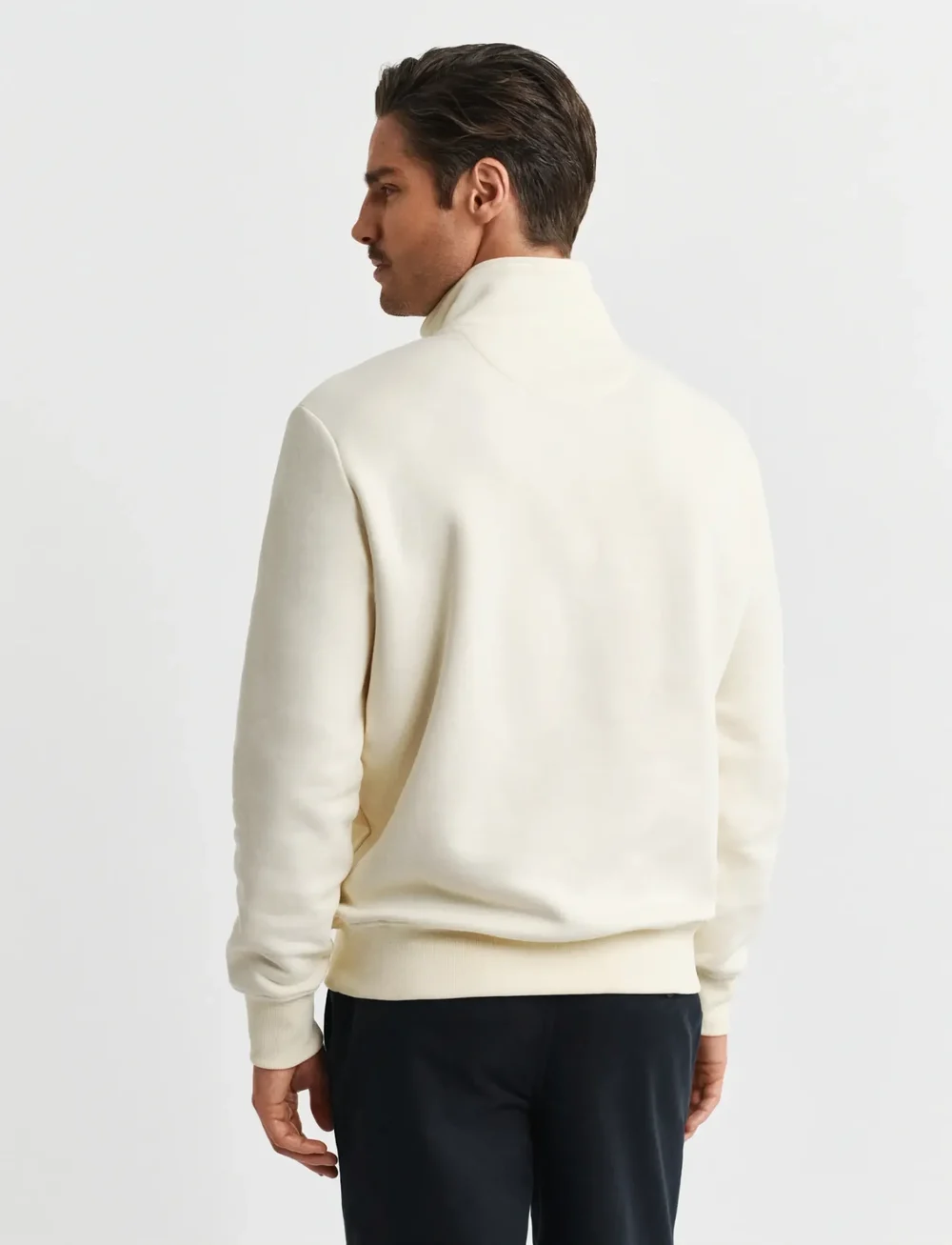 GANT - GRAPHIC HALF ZIP - swetry - cream - 2