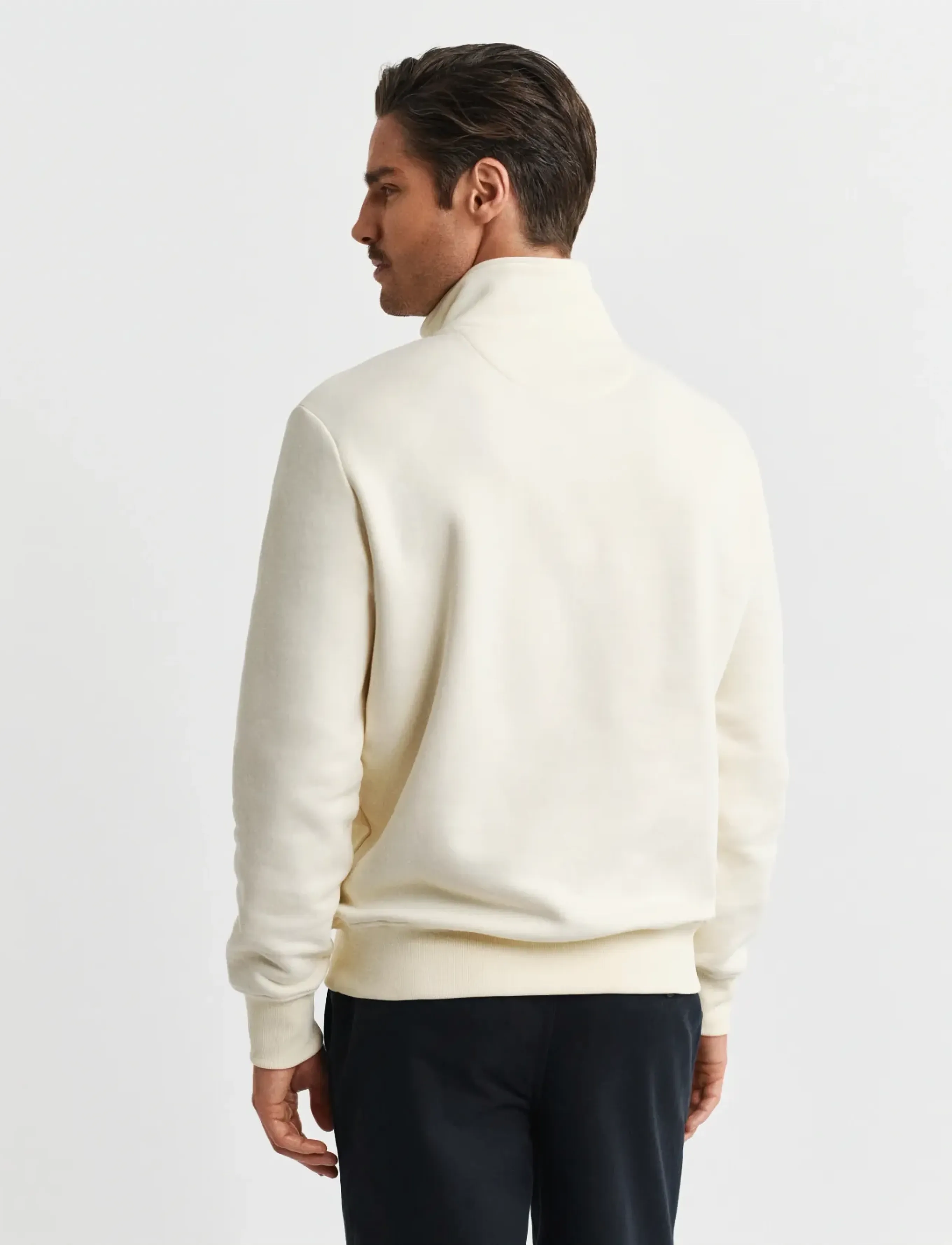 Gant - GRAPHIC HALF ZIP - dressipluusid - cream - 2