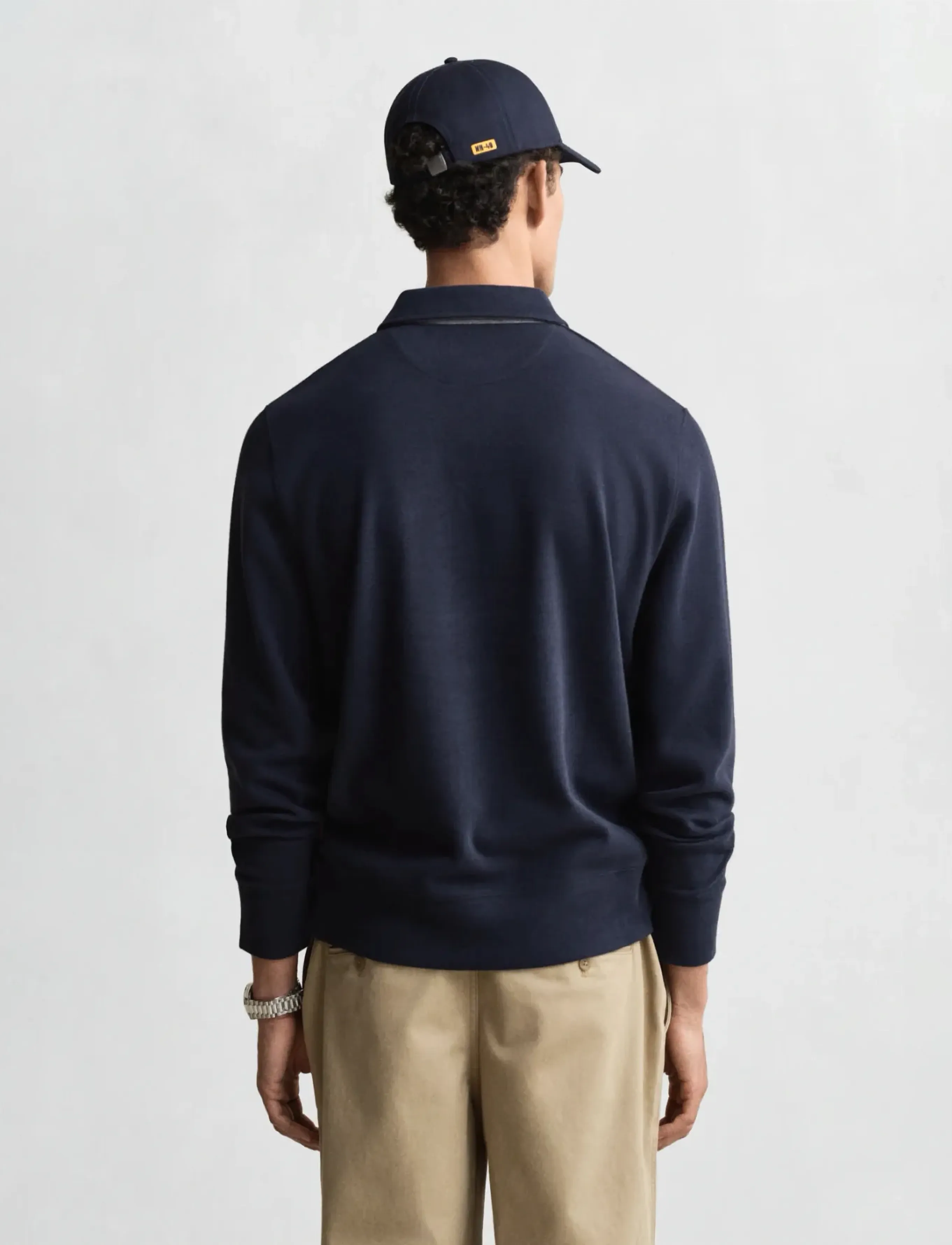 Gant - LIGHT SACKER RIB LS POLO - long-sleeved polos - evening blue - 2