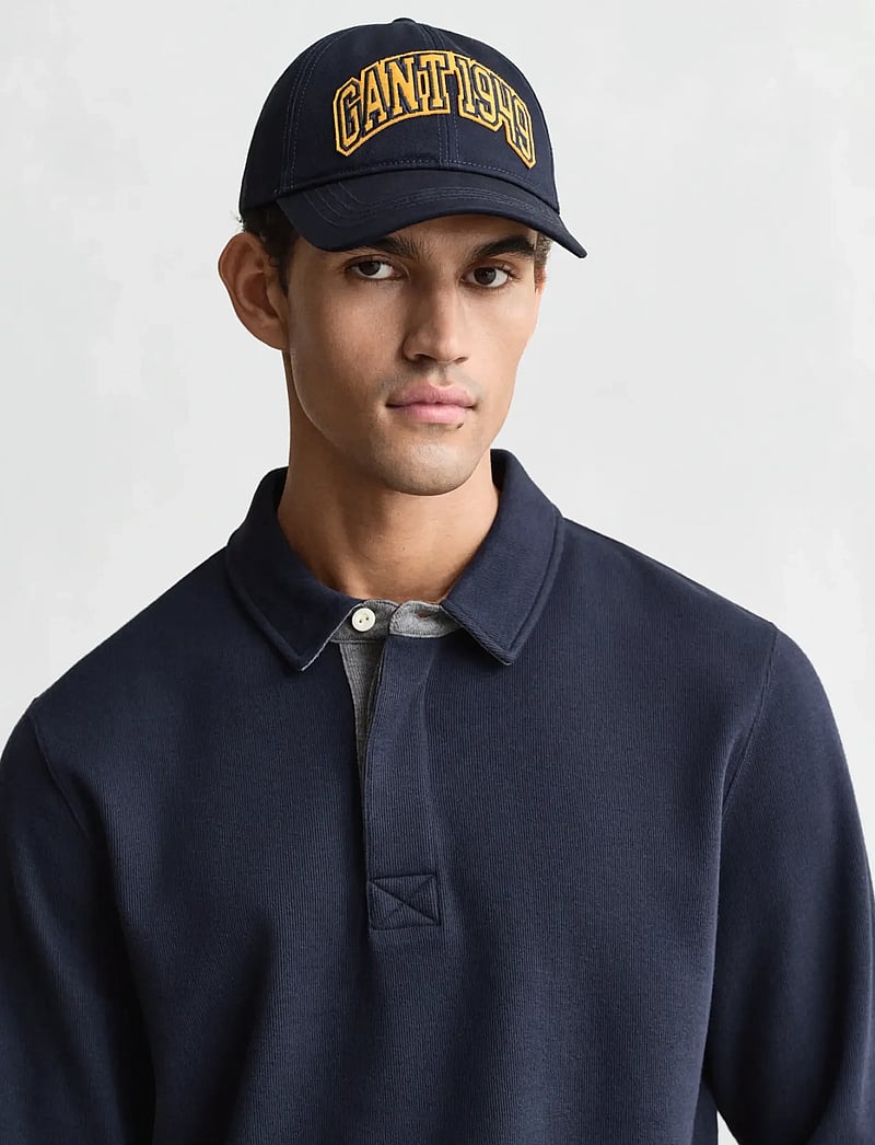 GANT - LIGHT SACKER RIB LS POLO - langärmelig - evening blue - 3