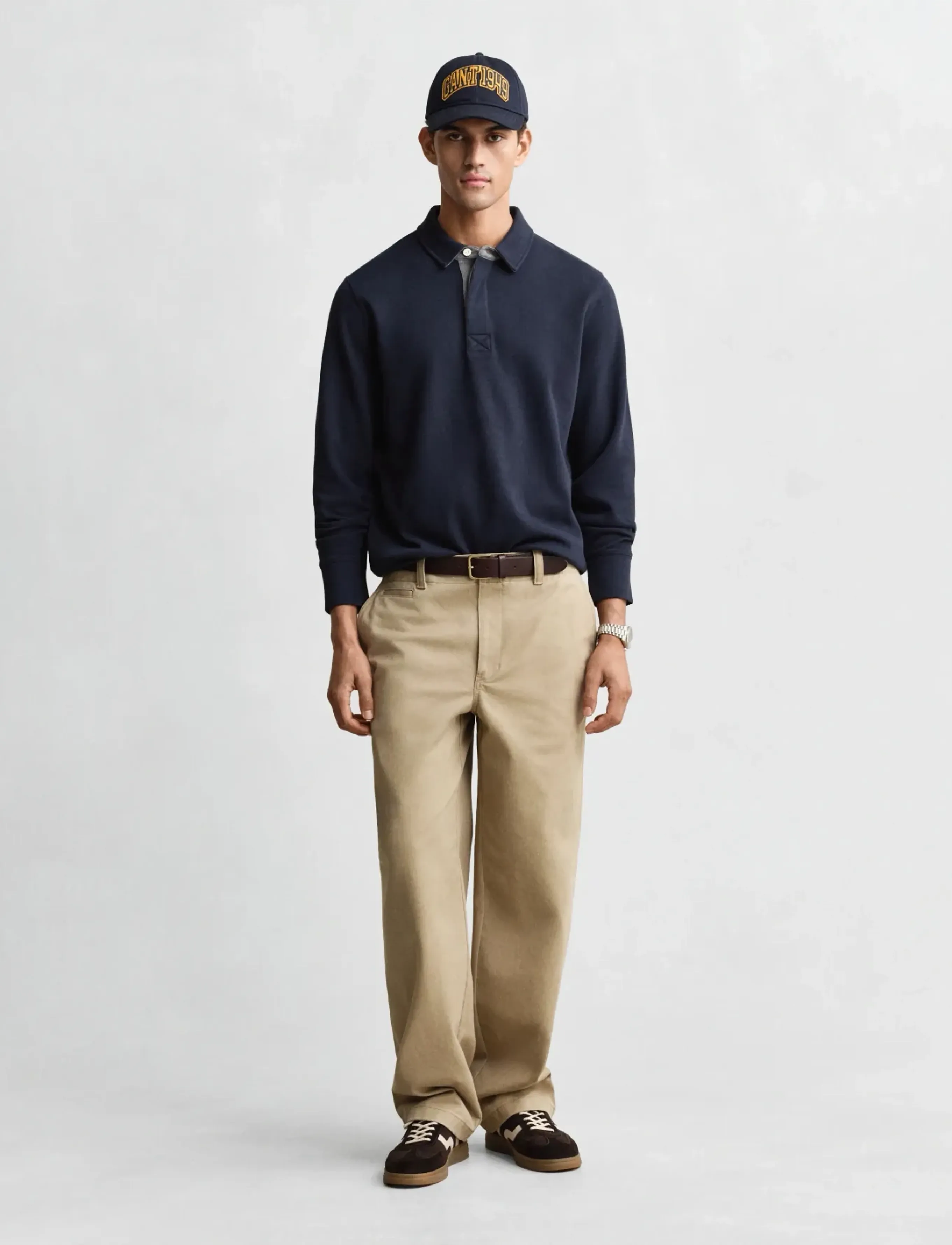 Gant - LIGHT SACKER RIB LS POLO - polo marškinėliai ilgomis rankovėmis - evening blue - 4