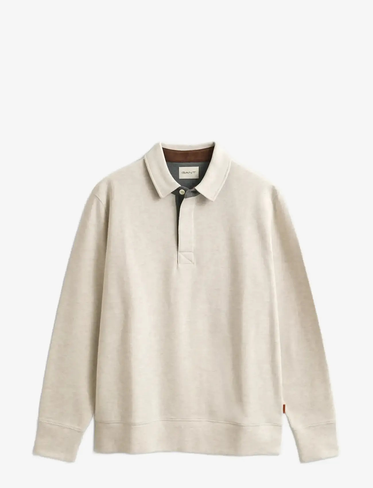 GANT - LIGHT SACKER RIB LS POLO - langærmede poloer - seed melange - 1
