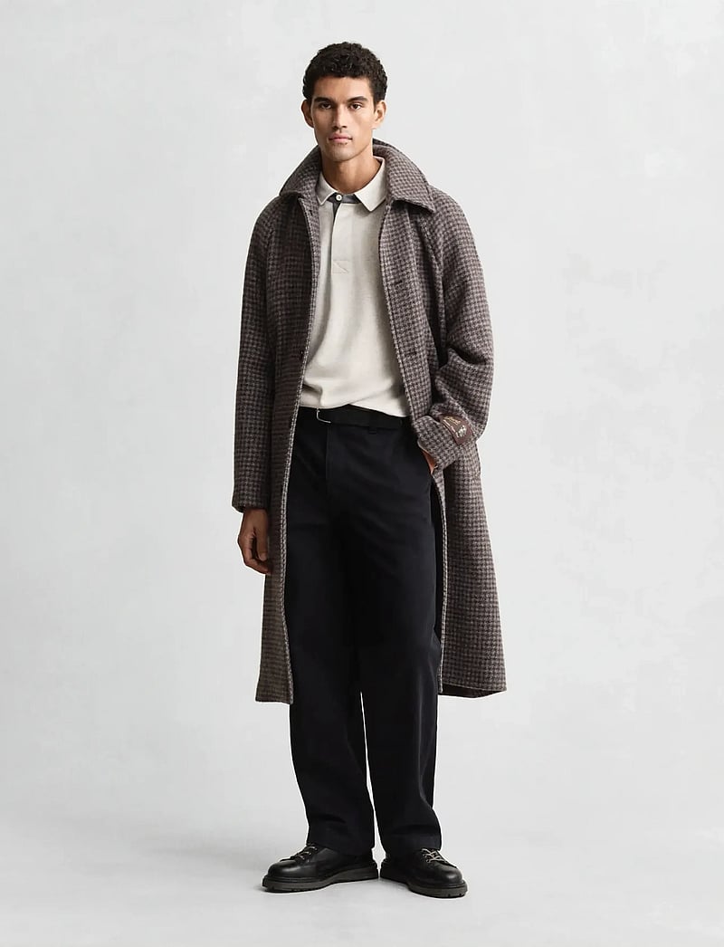 GANT - LIGHT SACKER RIB LS POLO - långärmade pikéer - seed melange - 4