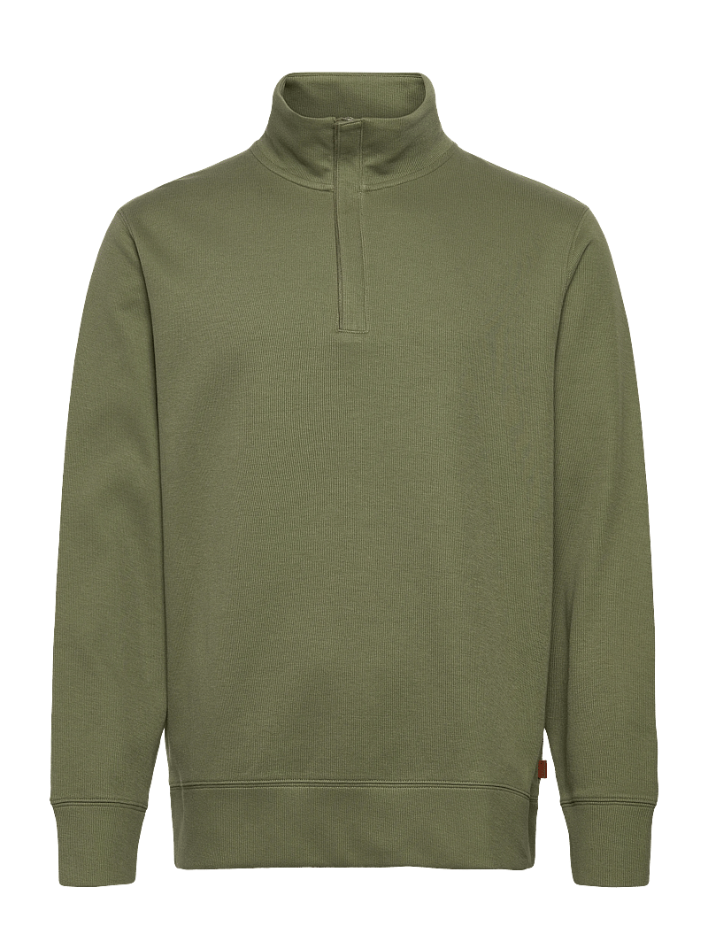 GANT - LIGHT SACKER HALF ZIP - pullover mit halbem reißverschluss - dry herb green - 0