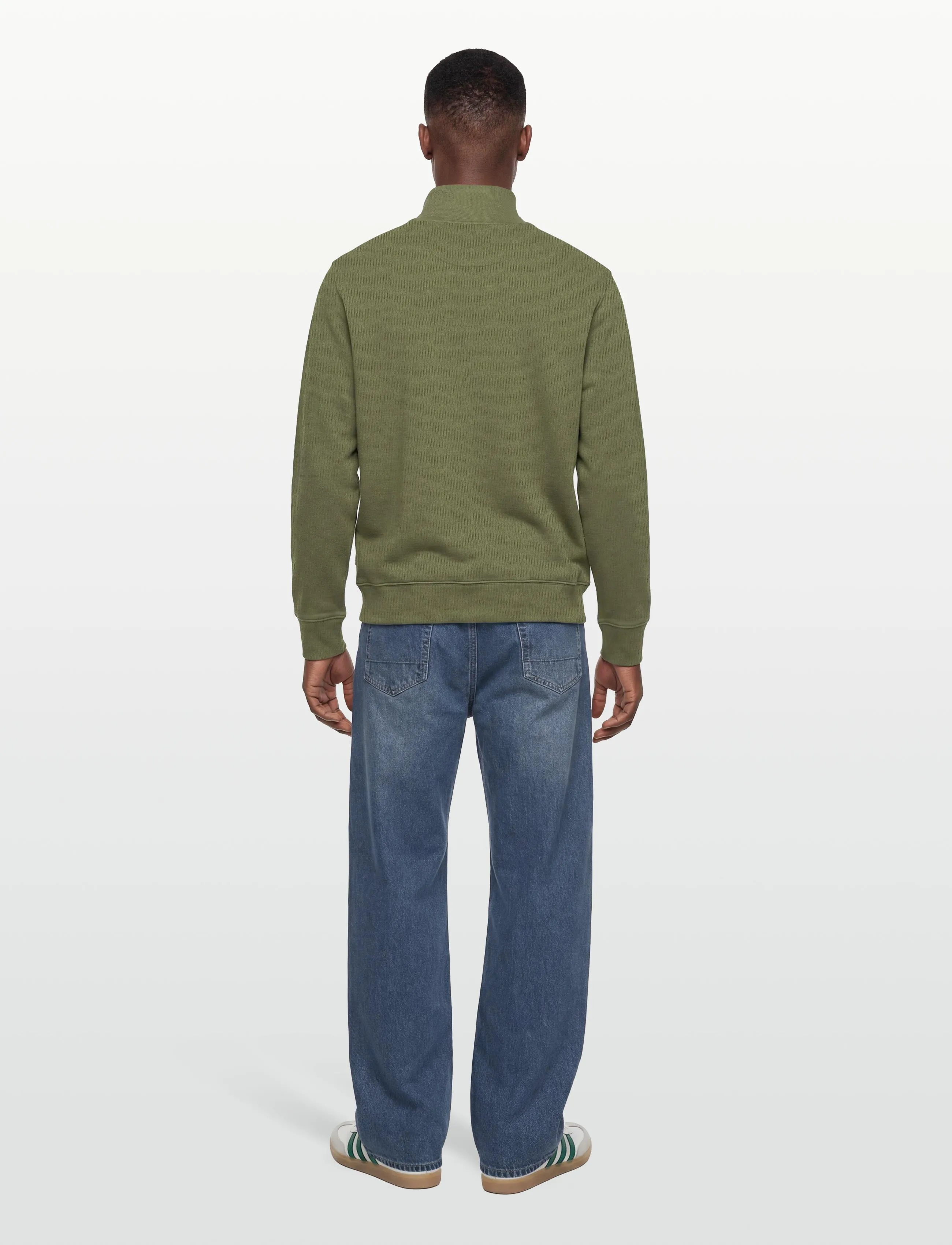 Gant Light Sacker Half Zip stickade tröjor herr – bild 3