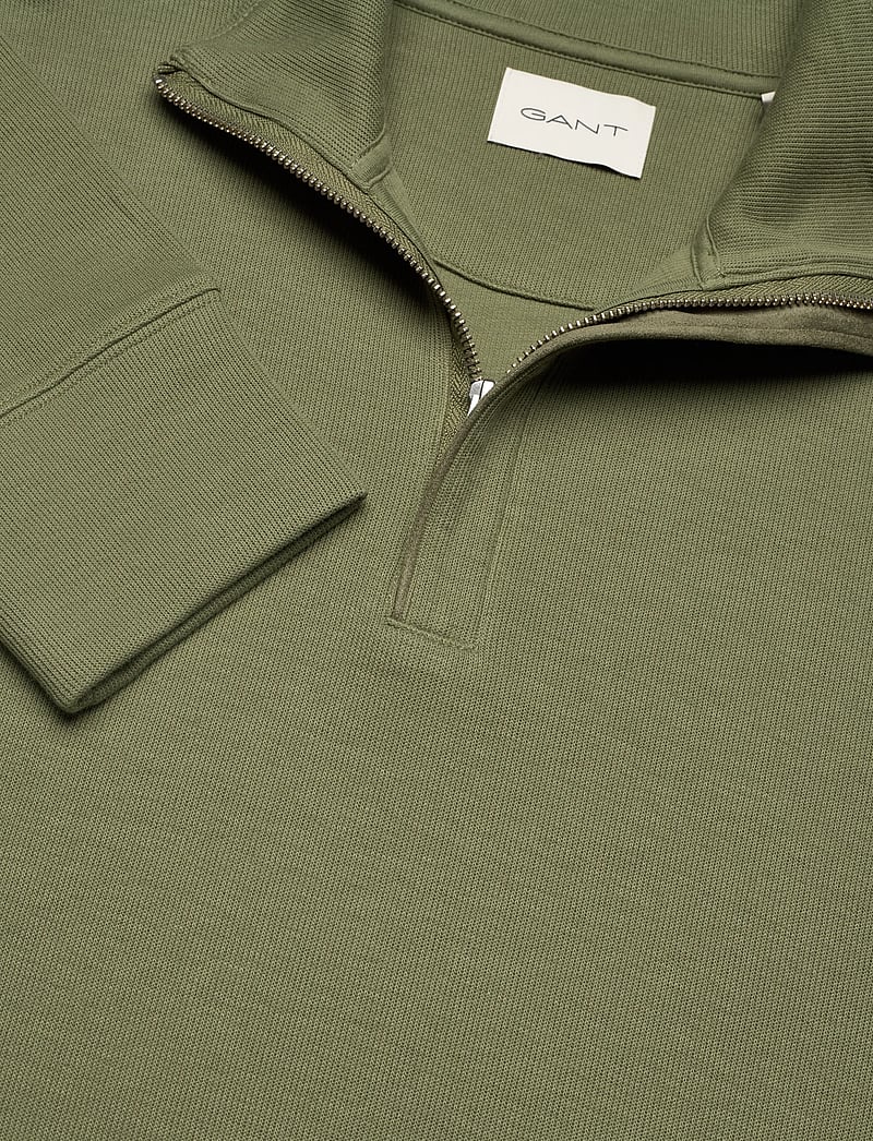 GANT - LIGHT SACKER HALF ZIP - pullover mit halbem reißverschluss - dry herb green - 2