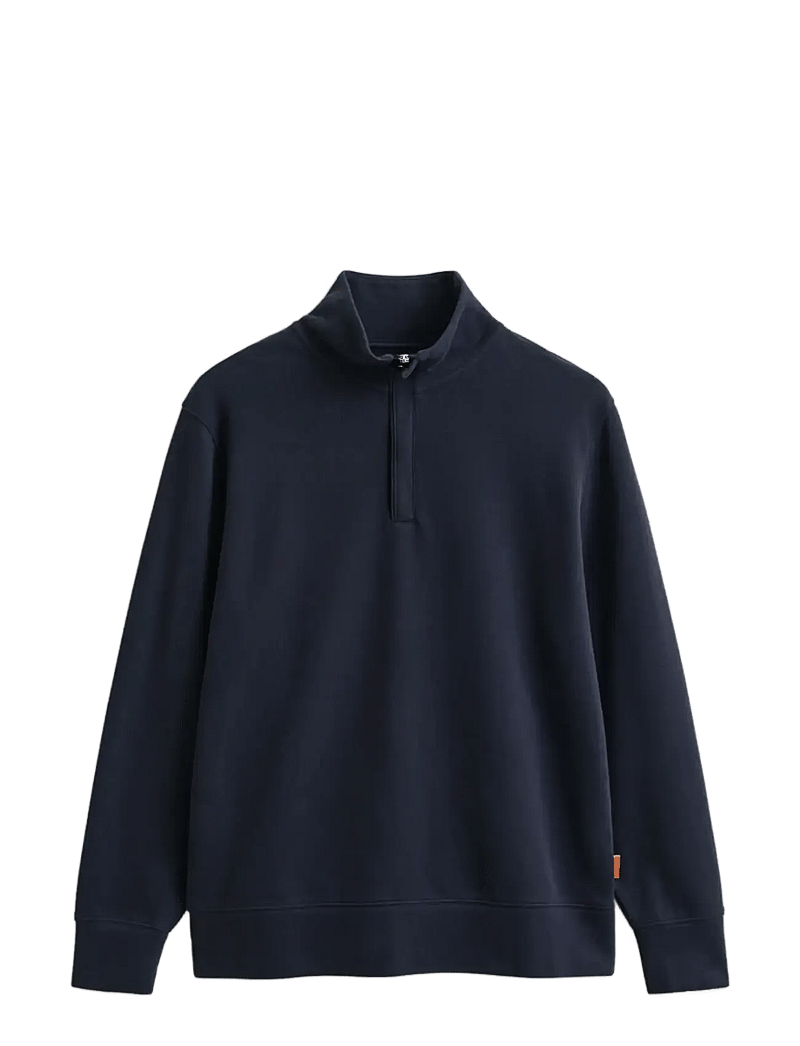 GANT - LIGHT SACKER HALF ZIP - neuleet joissa puolipitkä vetoketju - evening blue - 1
