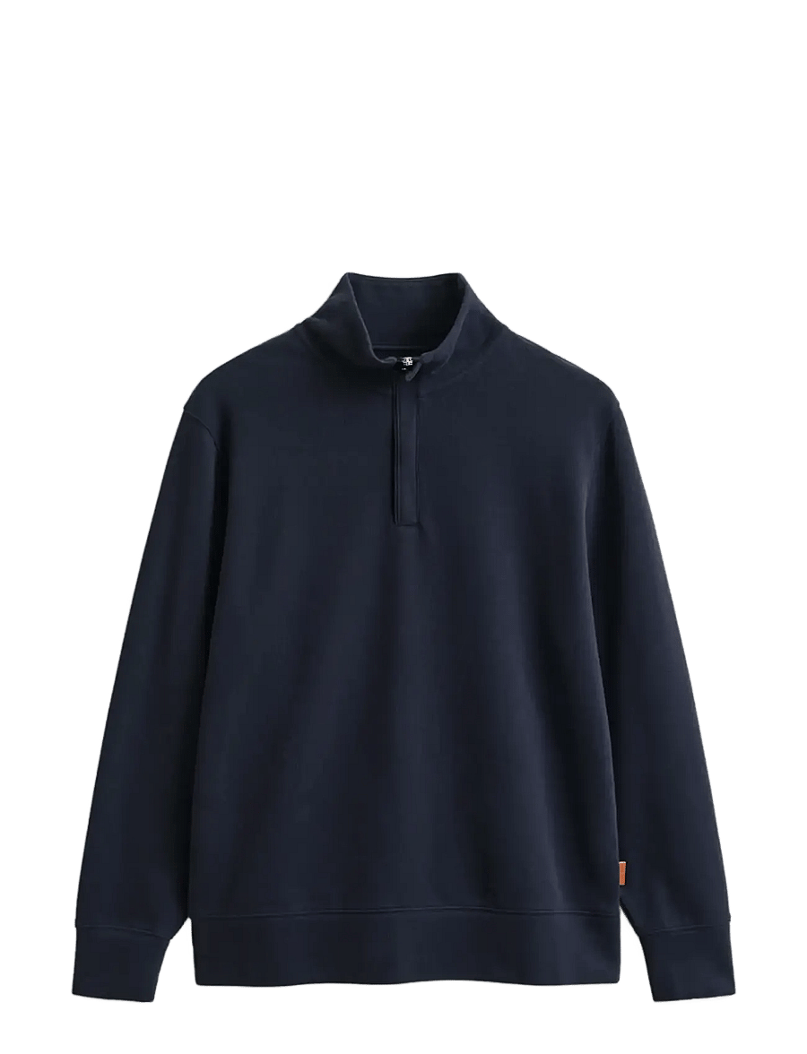 Gant - LIGHT SACKER HALF ZIP - half zip-tröjor - evening blue - 1