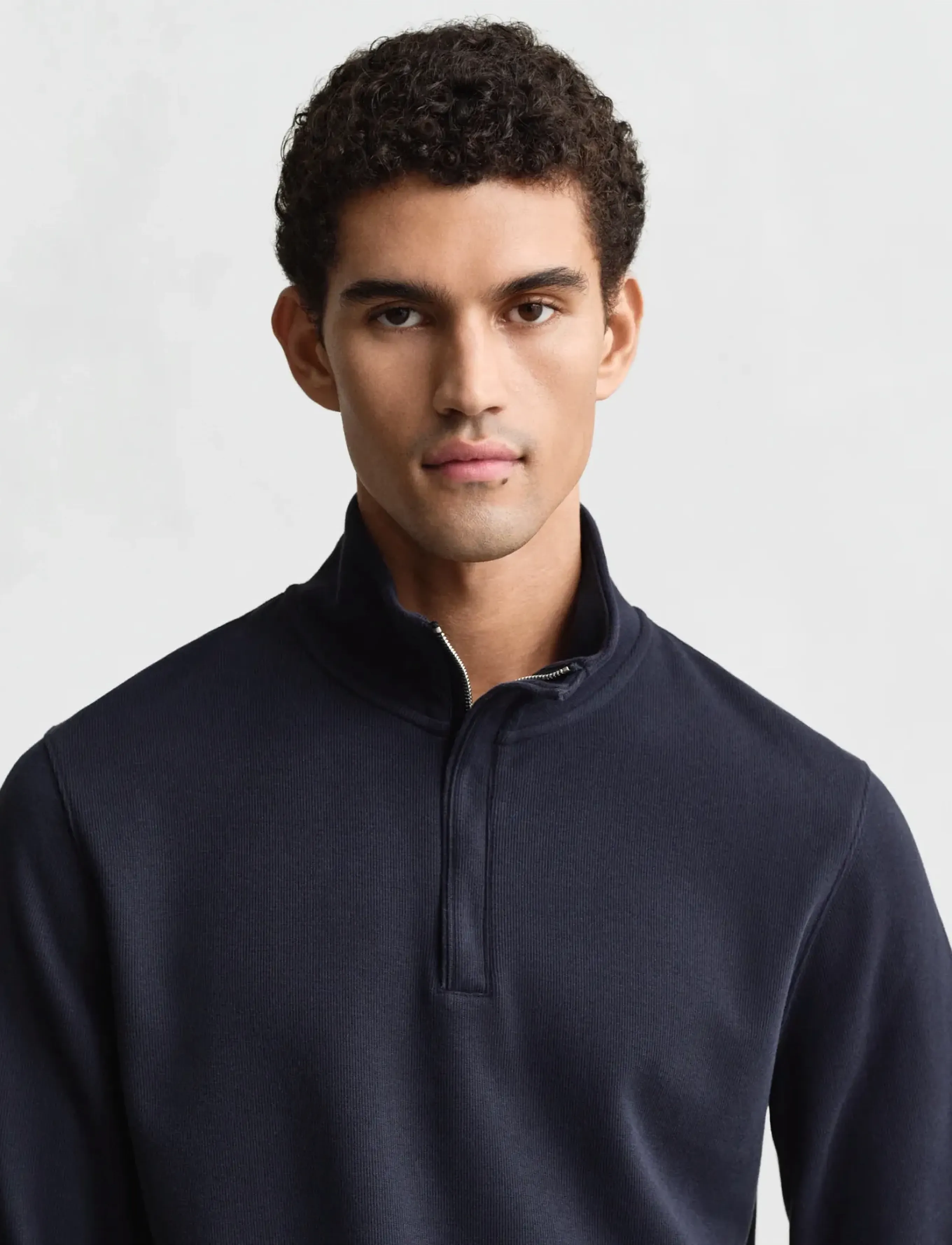 Gant - LIGHT SACKER HALF ZIP - puolivetoketjulliset neuleet - evening blue - 3