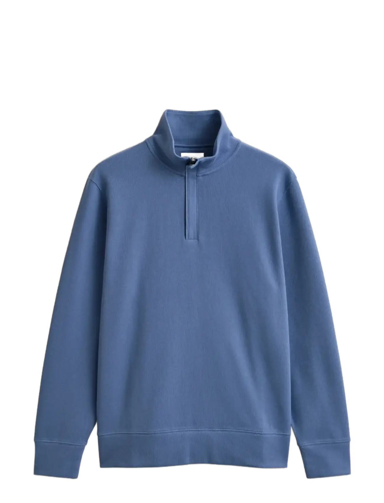 GANT LIGHT SACKER HALF ZIP - Kläder - FADED DENIM / blue