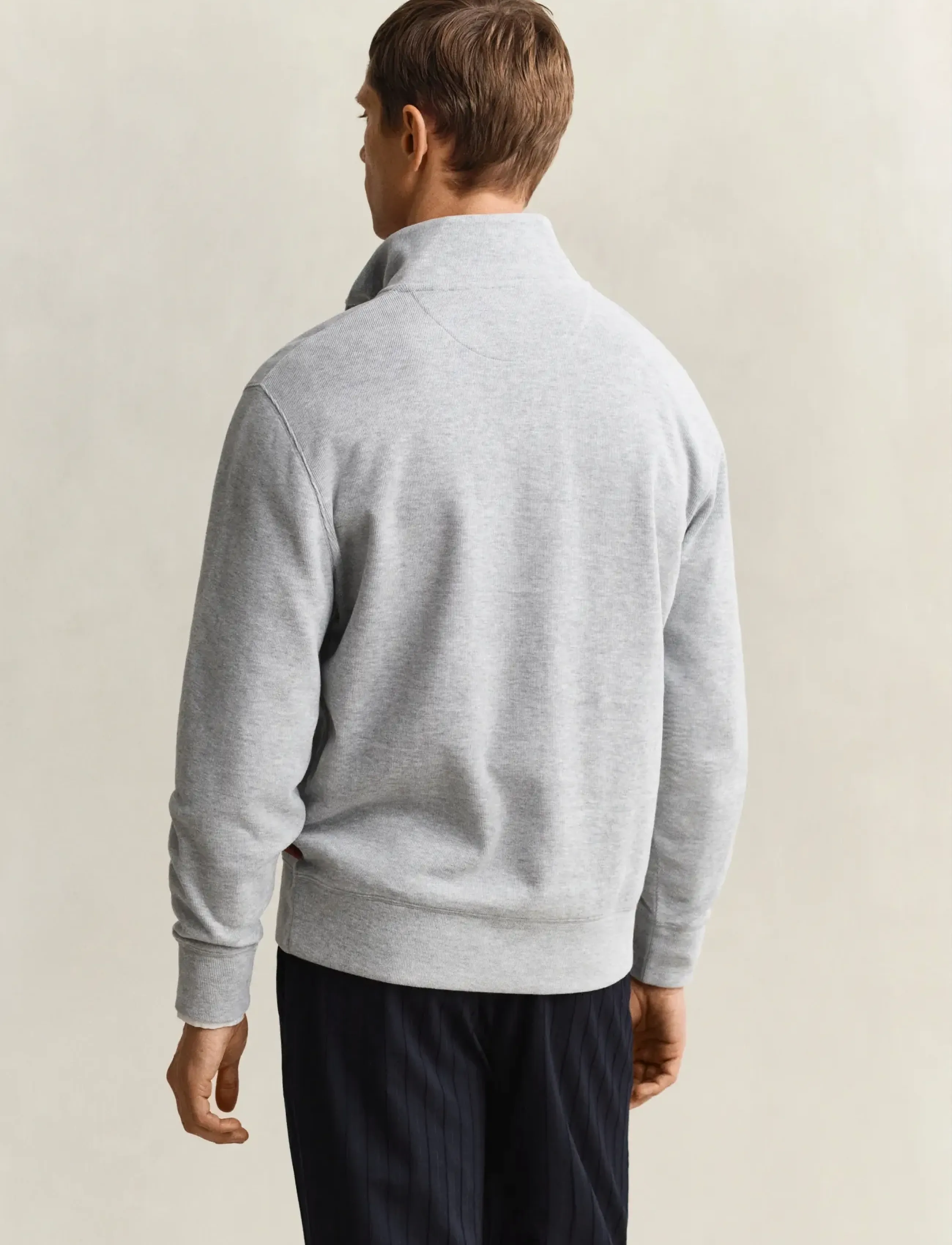 Gant - LIGHT SACKER HALF ZIP - tõmblukk-kaelusega džemprid - grey melange - 2