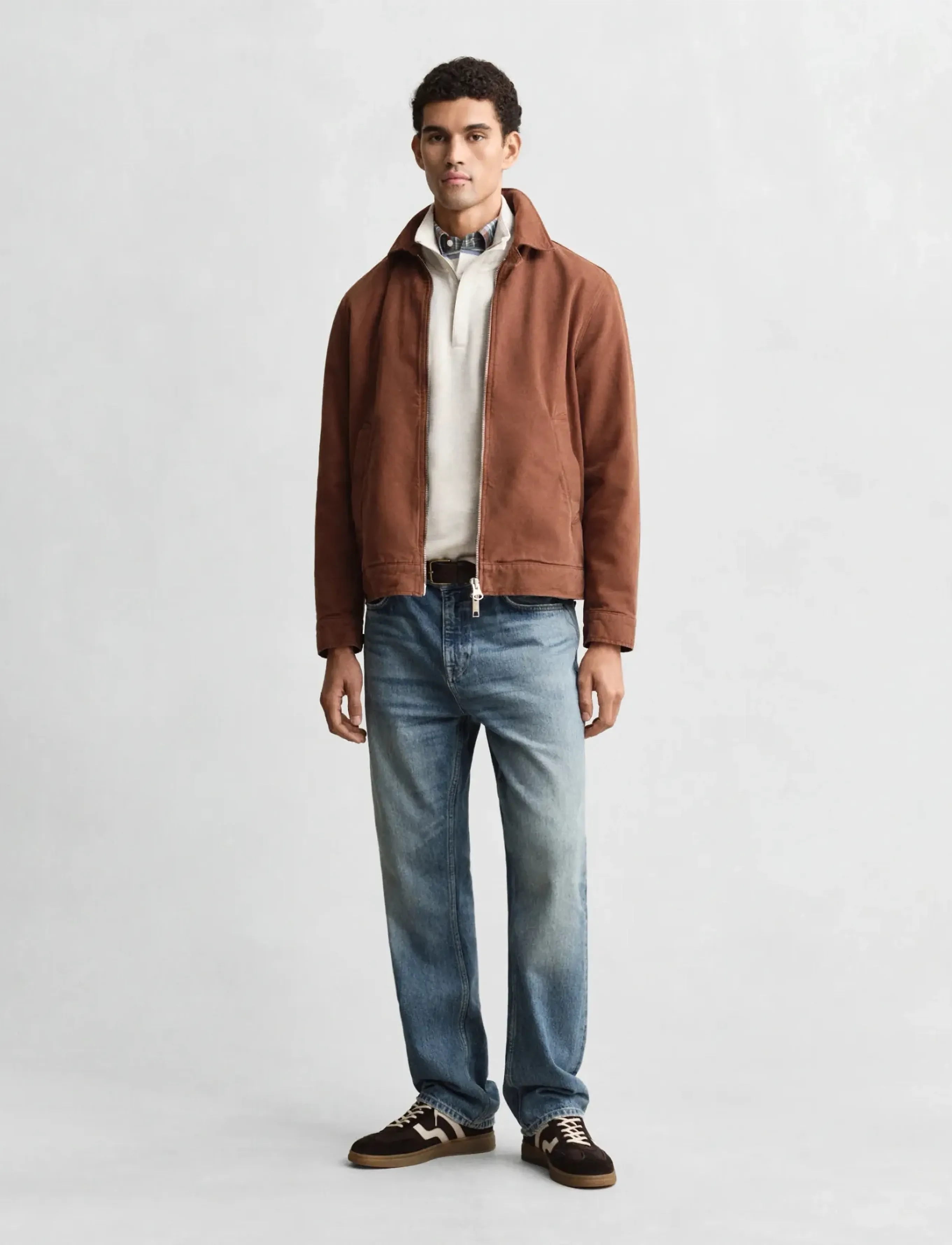 Gant - LIGHT SACKER HALF ZIP - half zip jumpers - seed melange - 4