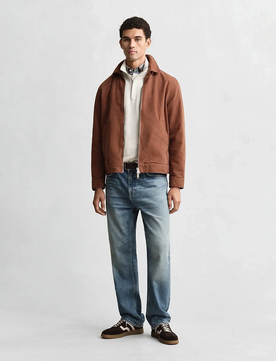 Gant - LIGHT SACKER HALF ZIP - half zip jumpers - seed melange - 4