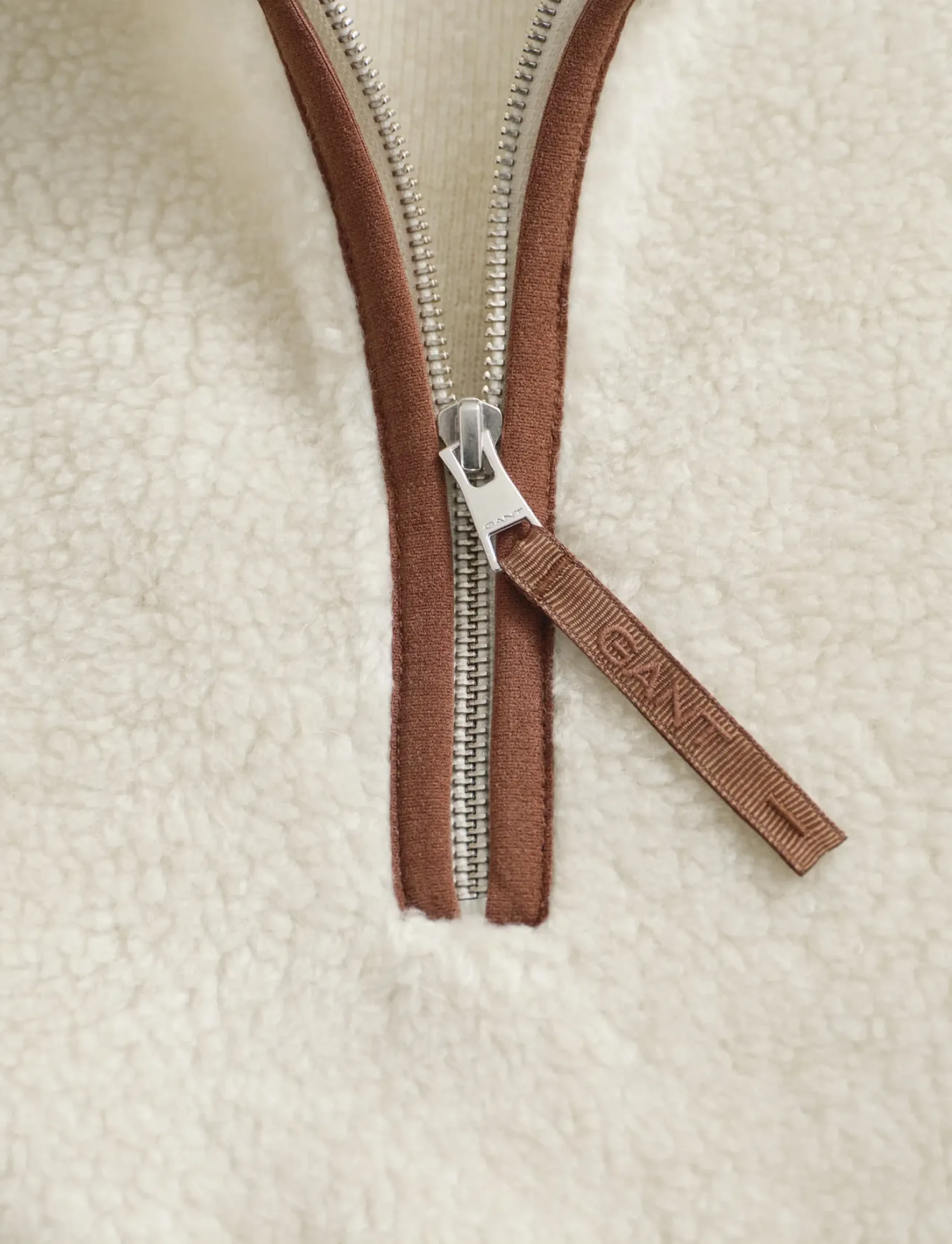 Gant - HALF ZIP FLLEECE - svetarit - cream - 1