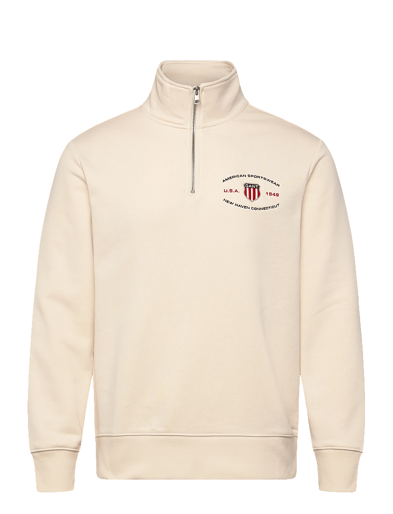 Gant - GRAPHIC HALF ZIP - shop efter anledning - creamed white - 1