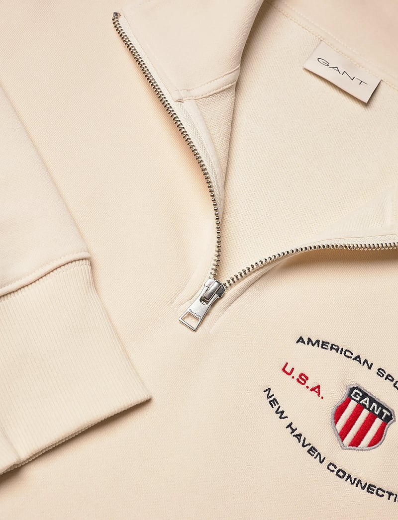 Gant - GRAPHIC HALF ZIP - shop efter anledning - creamed white - 5