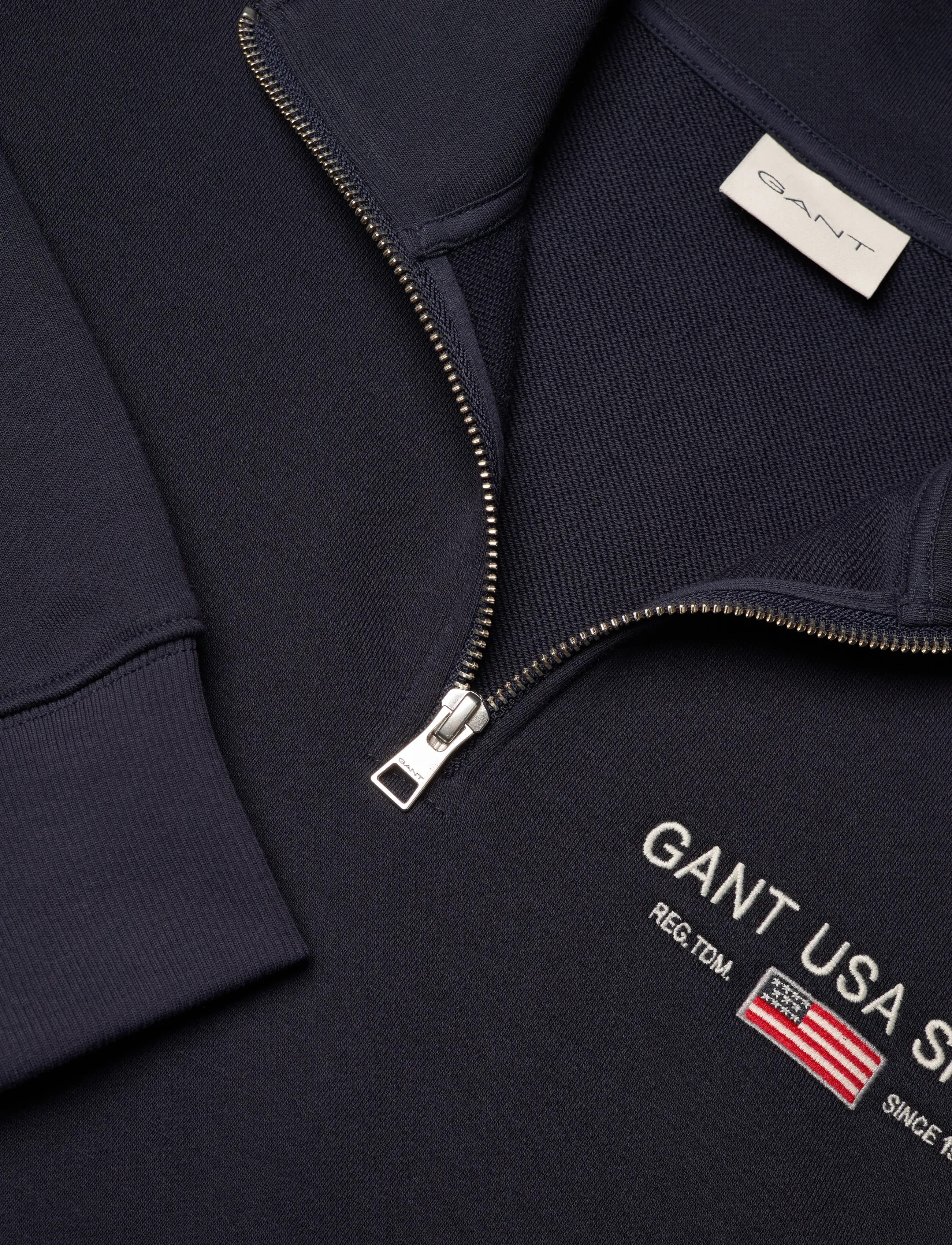 Gant - GRAPHIC HALF ZIP - bluzy - evening blue - 5