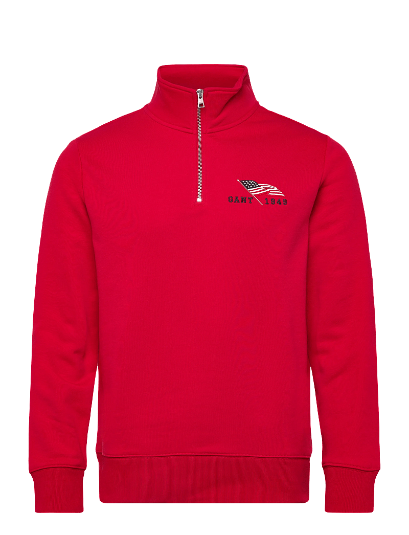 GANT - GRAPHIC HALF ZIP - shop efter anledning - ruby red - 0