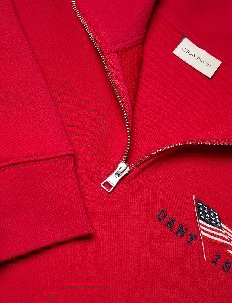 GANT - GRAPHIC HALF ZIP - shop efter anledning - ruby red - 2