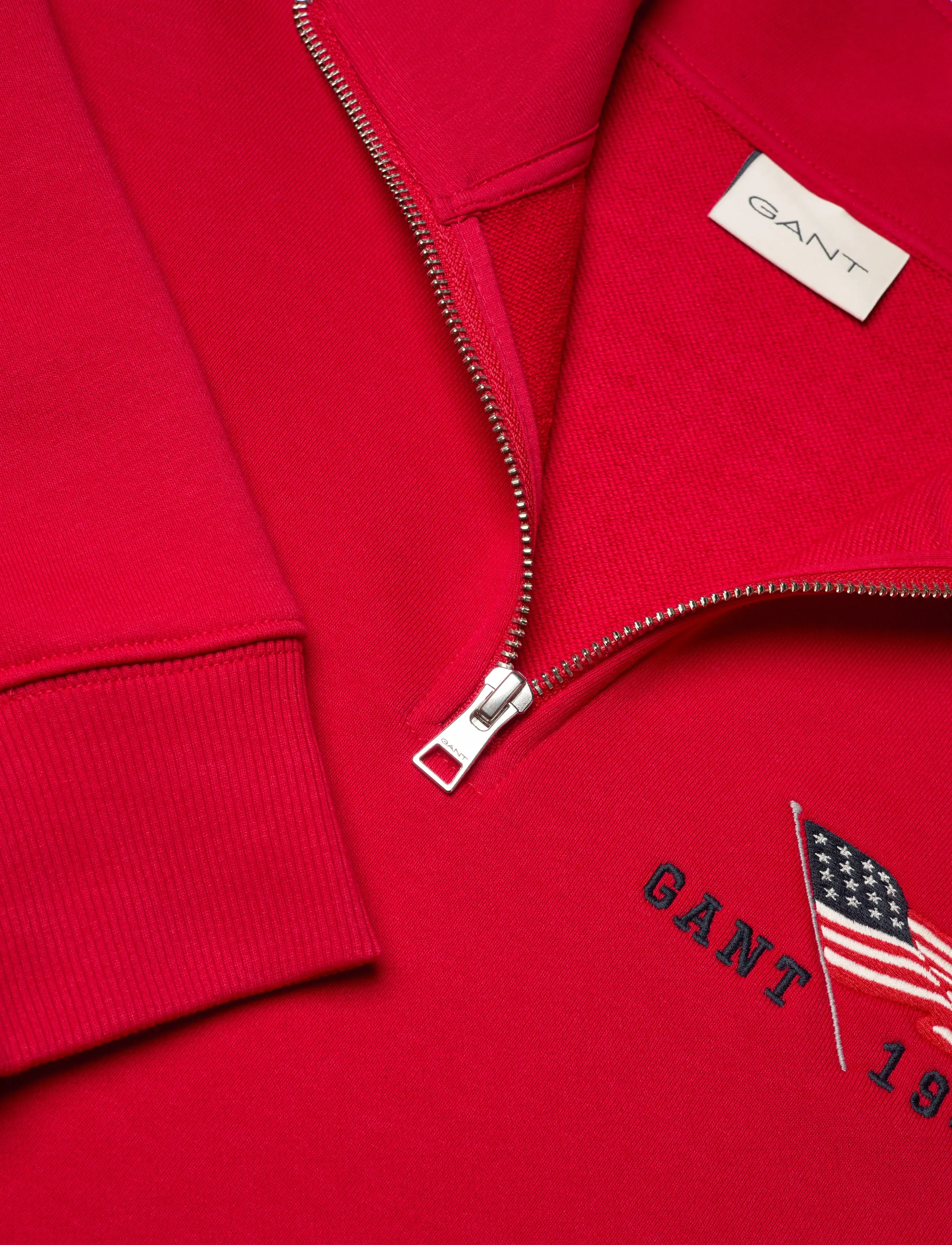 Gant - GRAPHIC HALF ZIP - nach anlass kaufen - ruby red - 5