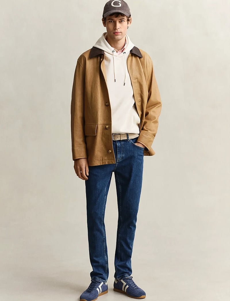 GANT - INTERLOCK HOODIE - kapuzenpullover - creamed white - 4