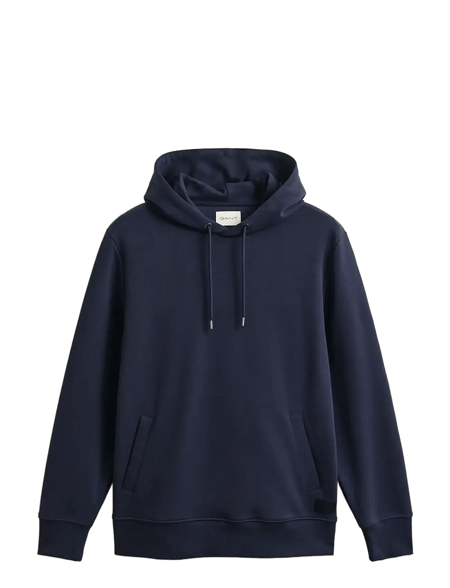 Gant - INTERLOCK HOODIE - hoodies - evening blue - 1